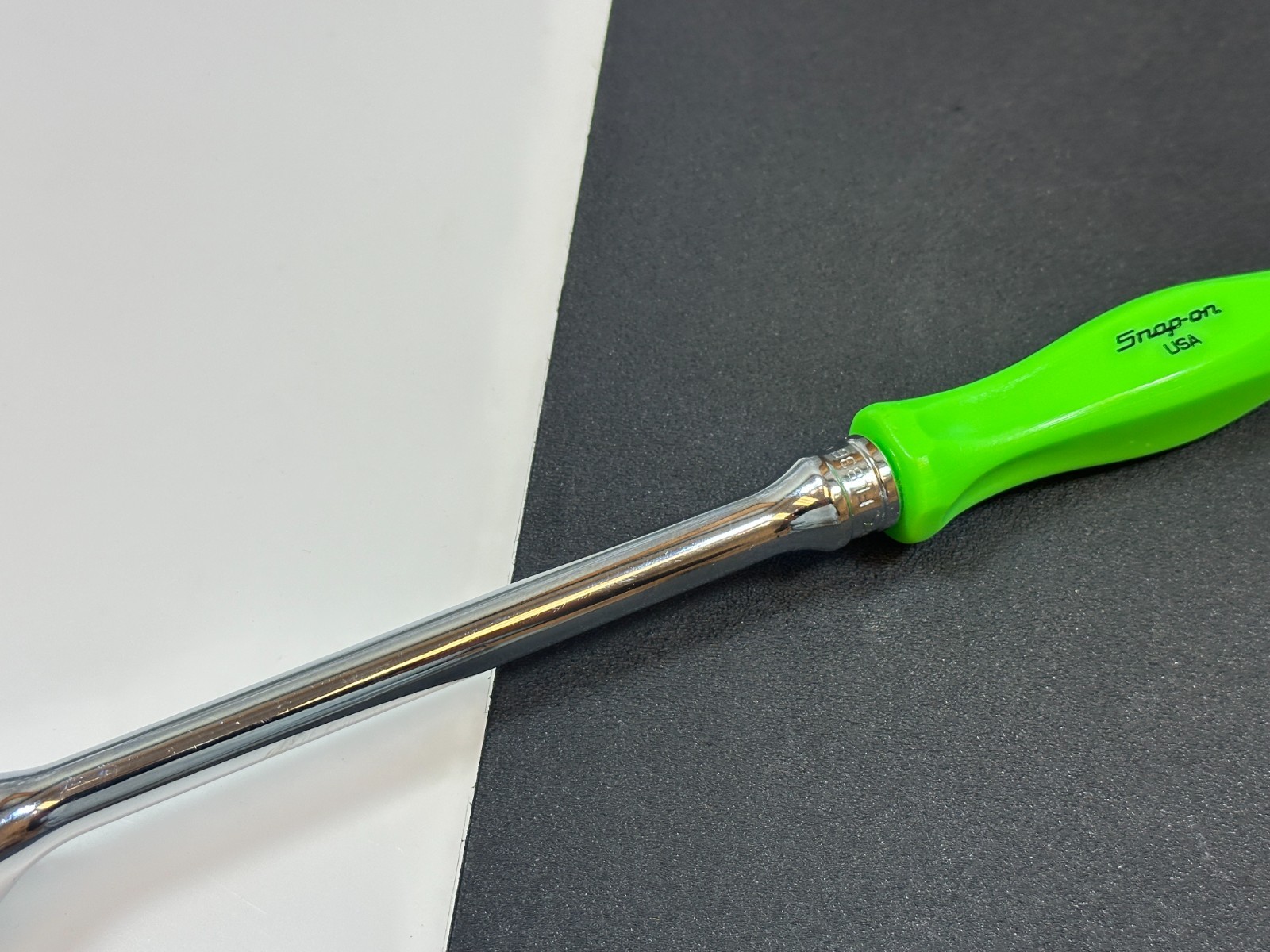 🇺🇸 Snap-on Tools USA FL836 3/8″ Drive LONG Green Hard Handle Ratchet