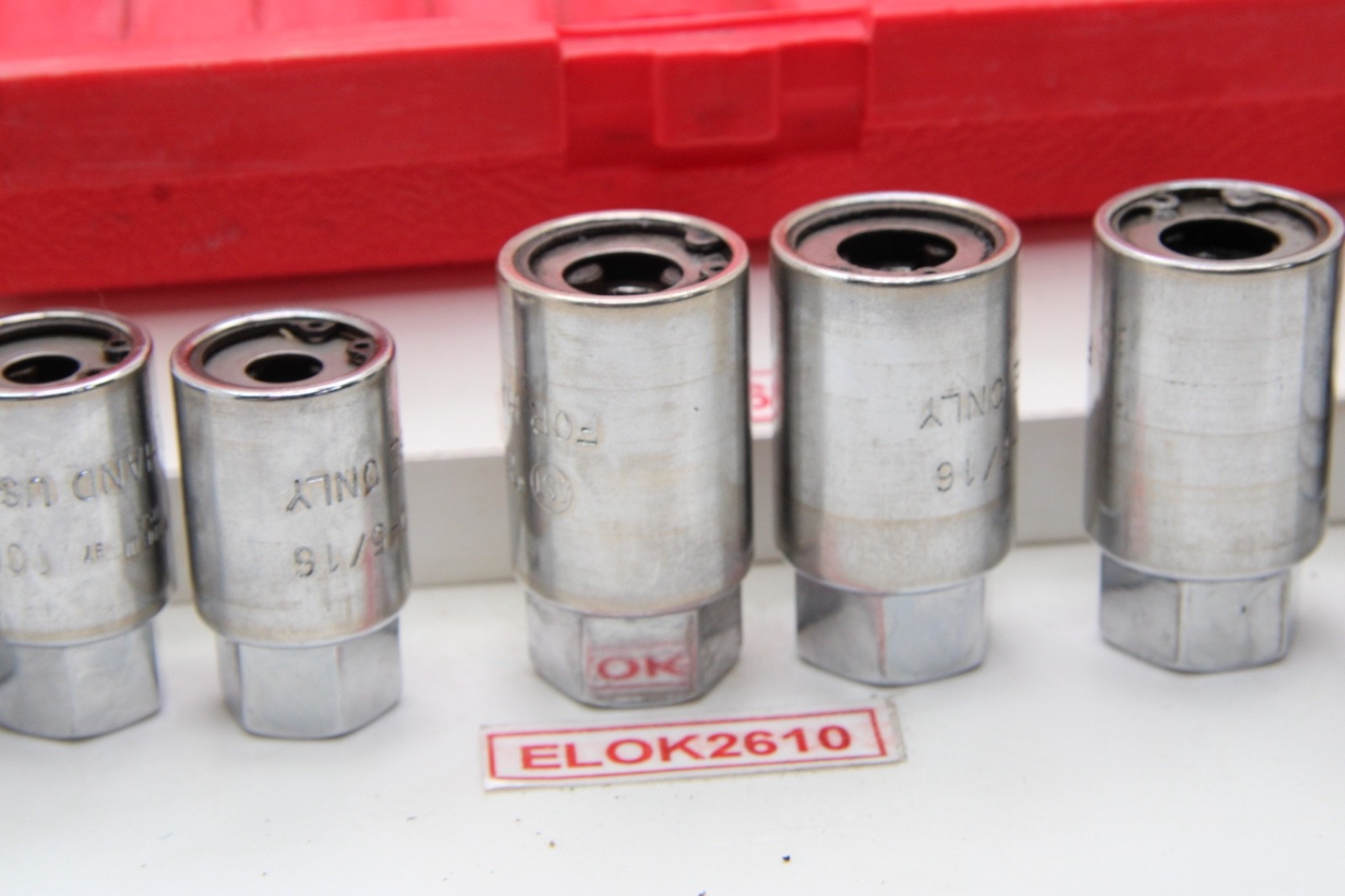 AST Tools 7 Piece SAE Chrome Standard Size Stud Puller/Remover Socket Set USA