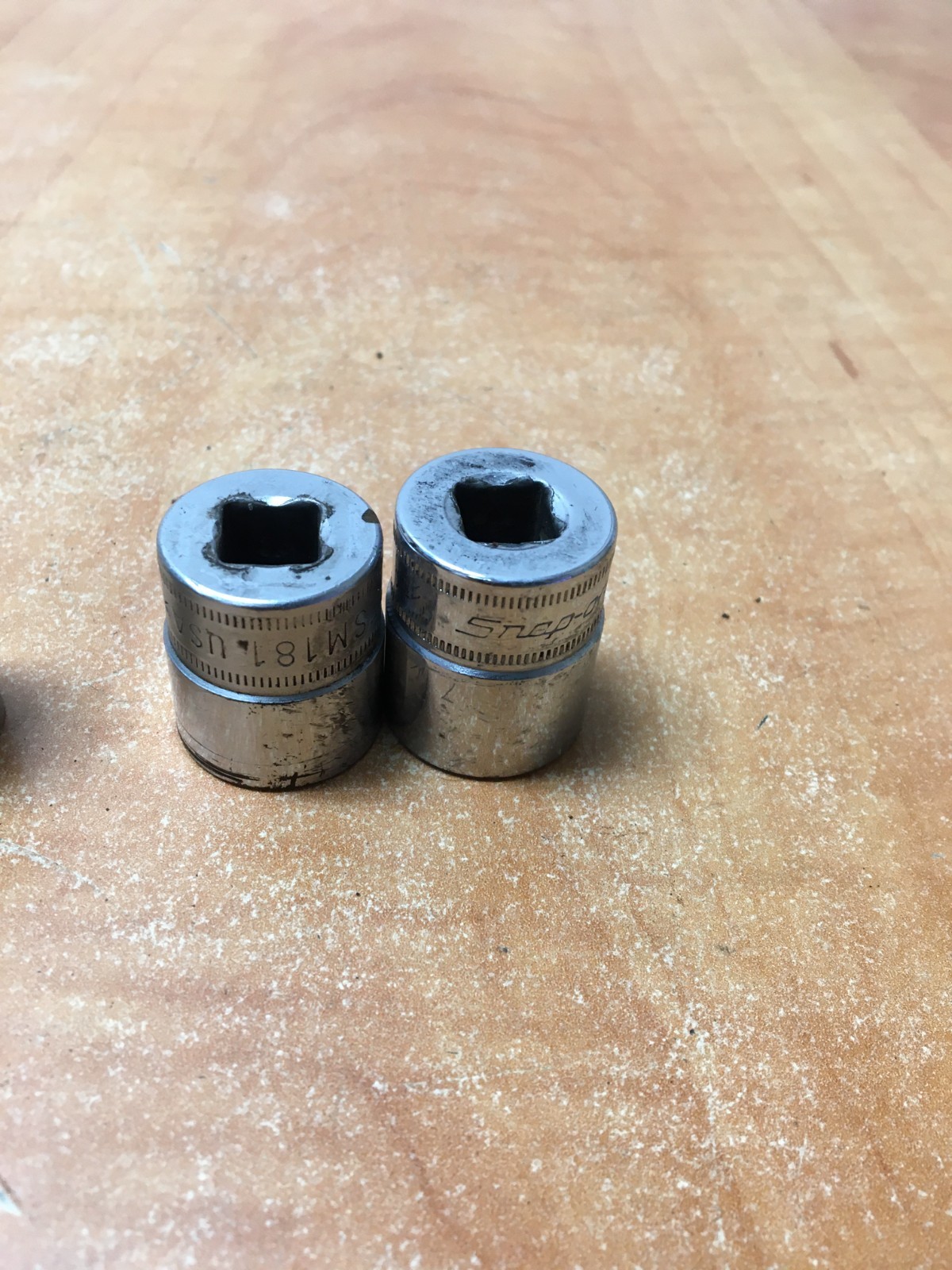 Snap On FSM Series 10pc 3/8″ Drive Metric 8mm-19mm Socket Set no 12 or 17mm