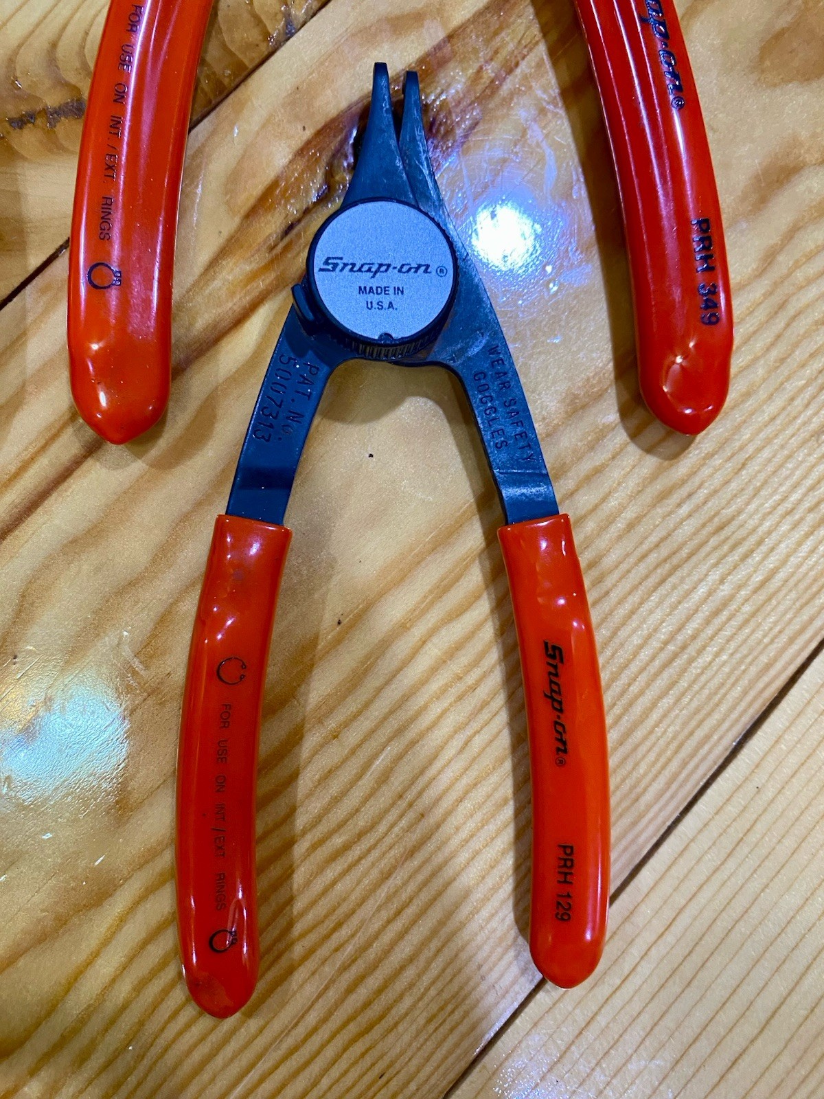 Snap-On 4pc convertible Snap ring pliers set PRH129, PRH349, PRH34 & PRH12