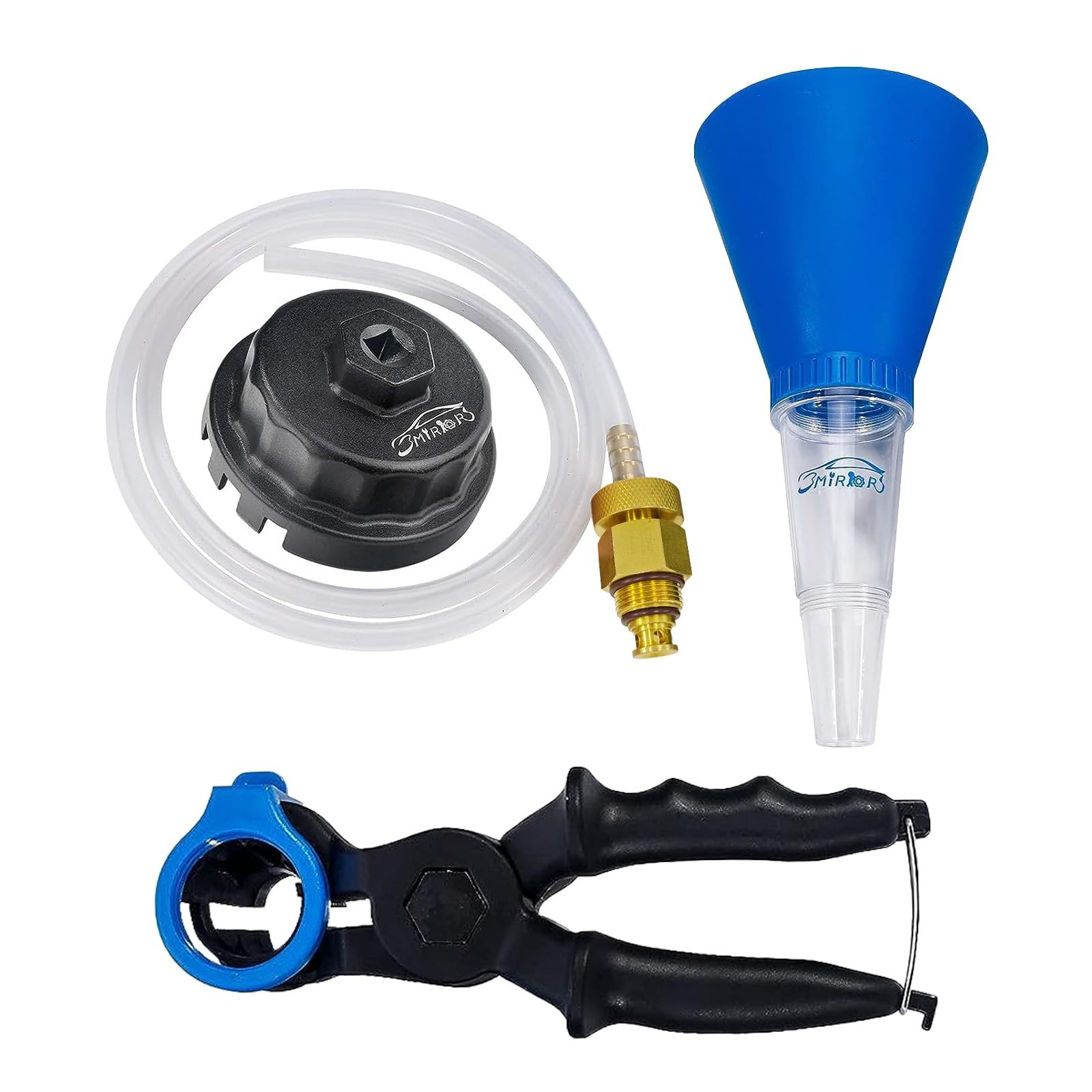 Oil Filter Wrench Set, Engine Oil Funnel & Drain Hose for Toyota Lexus 2.0L-5.7L