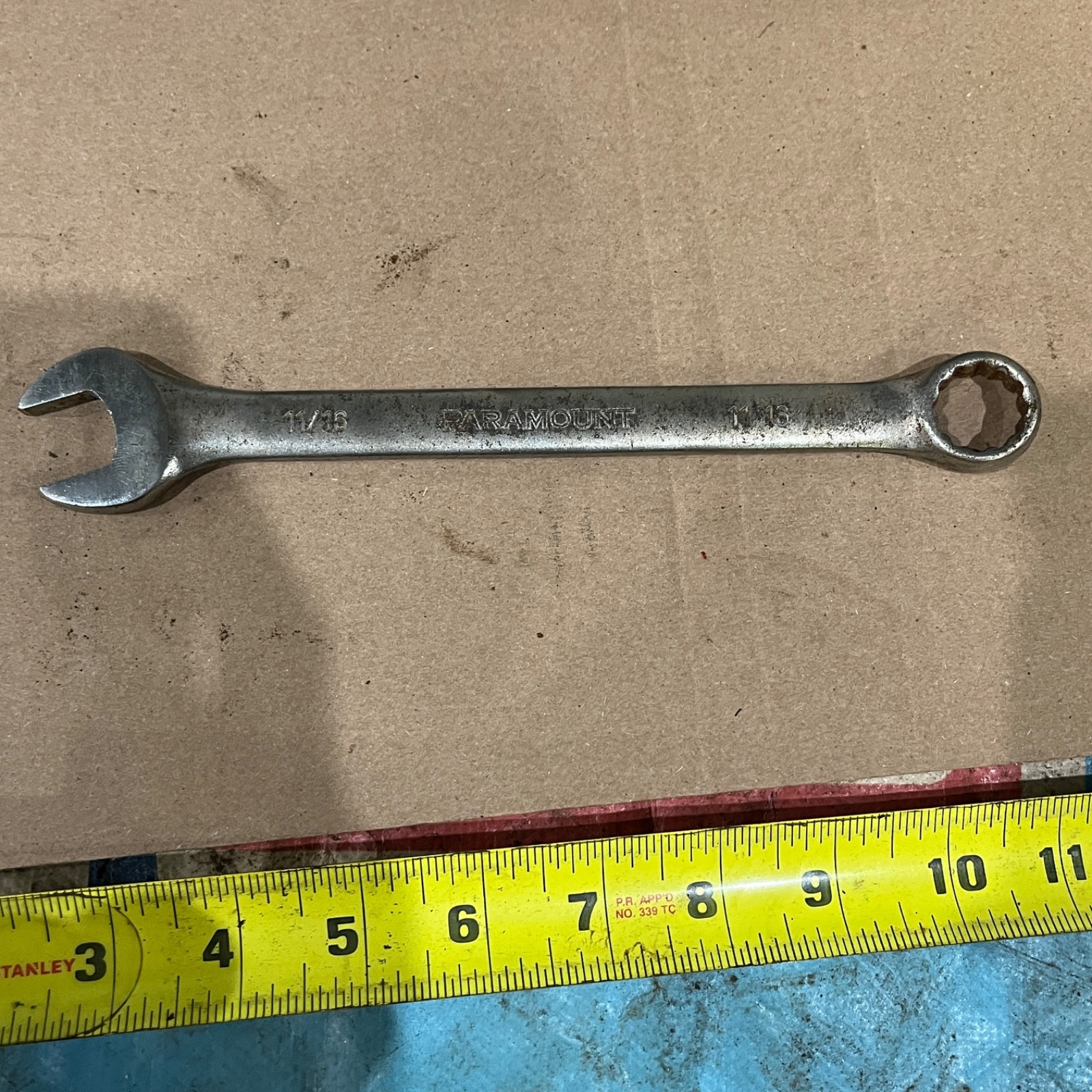 Paramount 11/16” Combination Wrench Satin Chrome PAR-PRF0022S