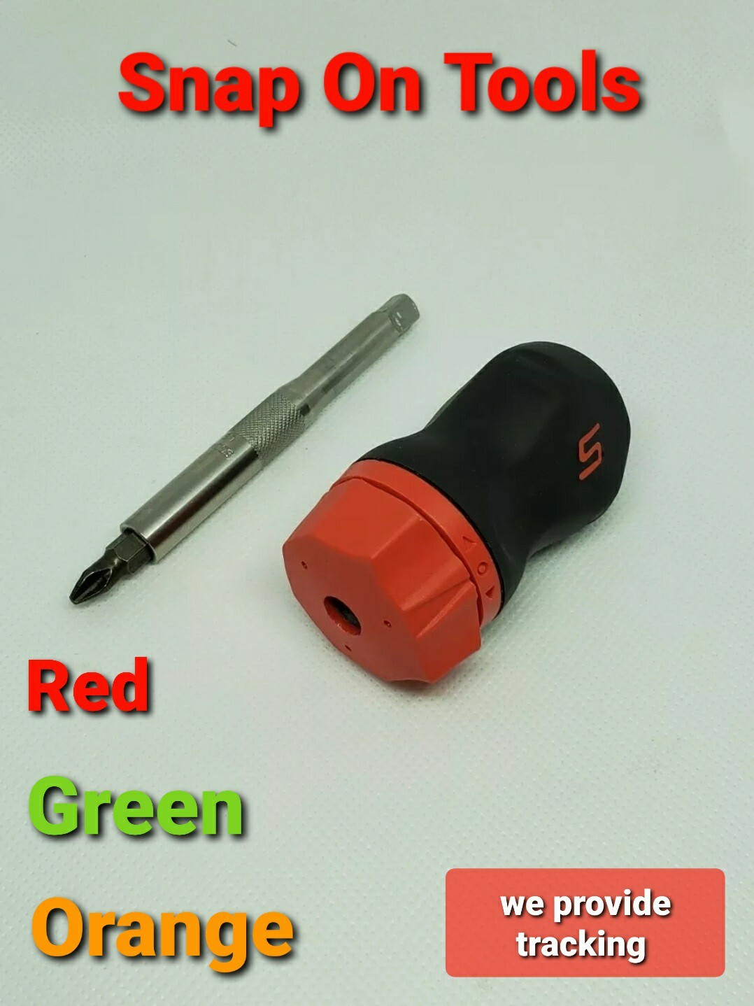 Snap On Tools SGDMRC11AG Ratcheting Soft Grip Pocket Screwdriver 3 Colors NEW!!!