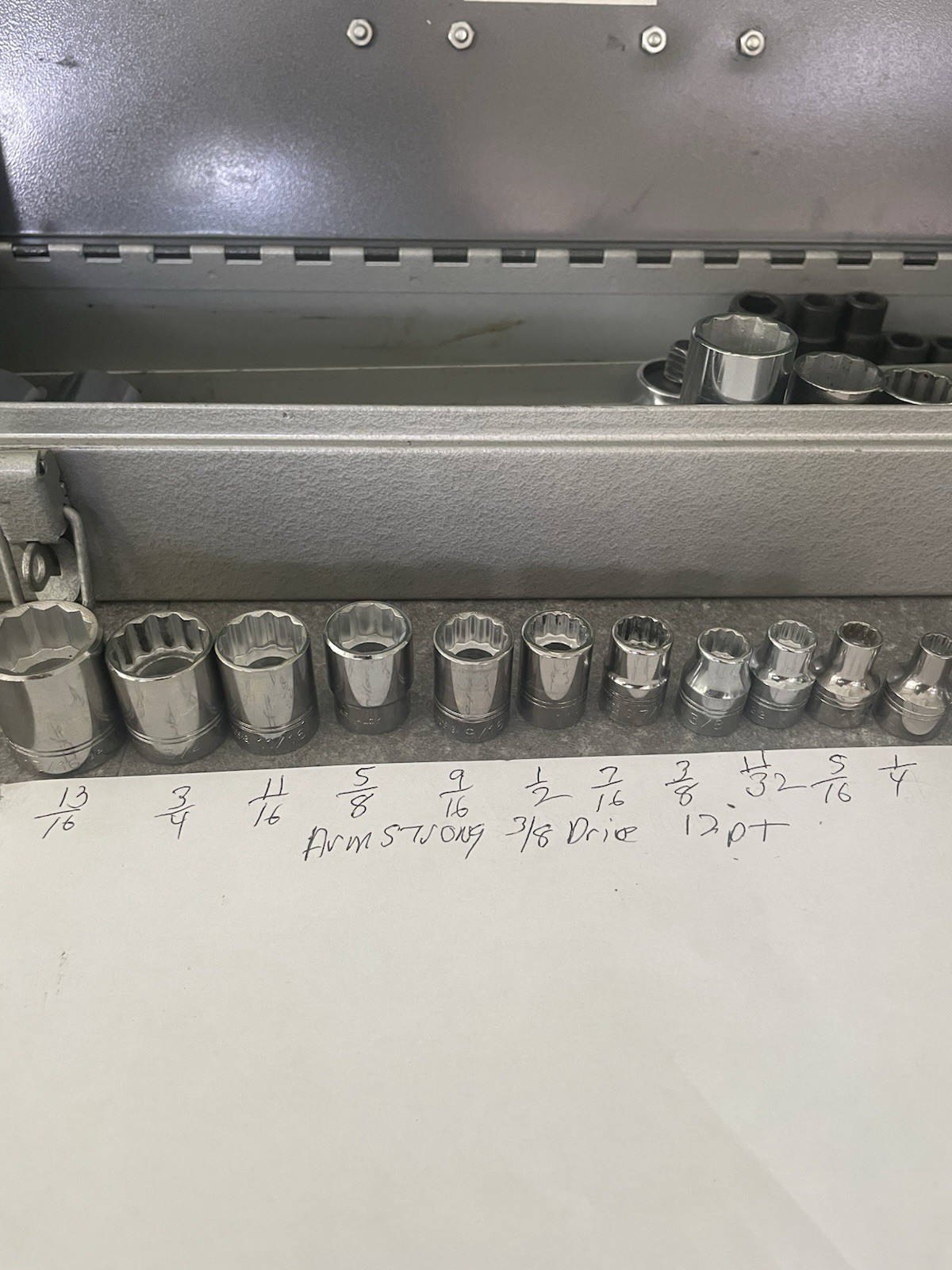 BlackHawk, Proto, Armstrong SAE & Metric Sockets 37 Pc. + Box Nice Tools
