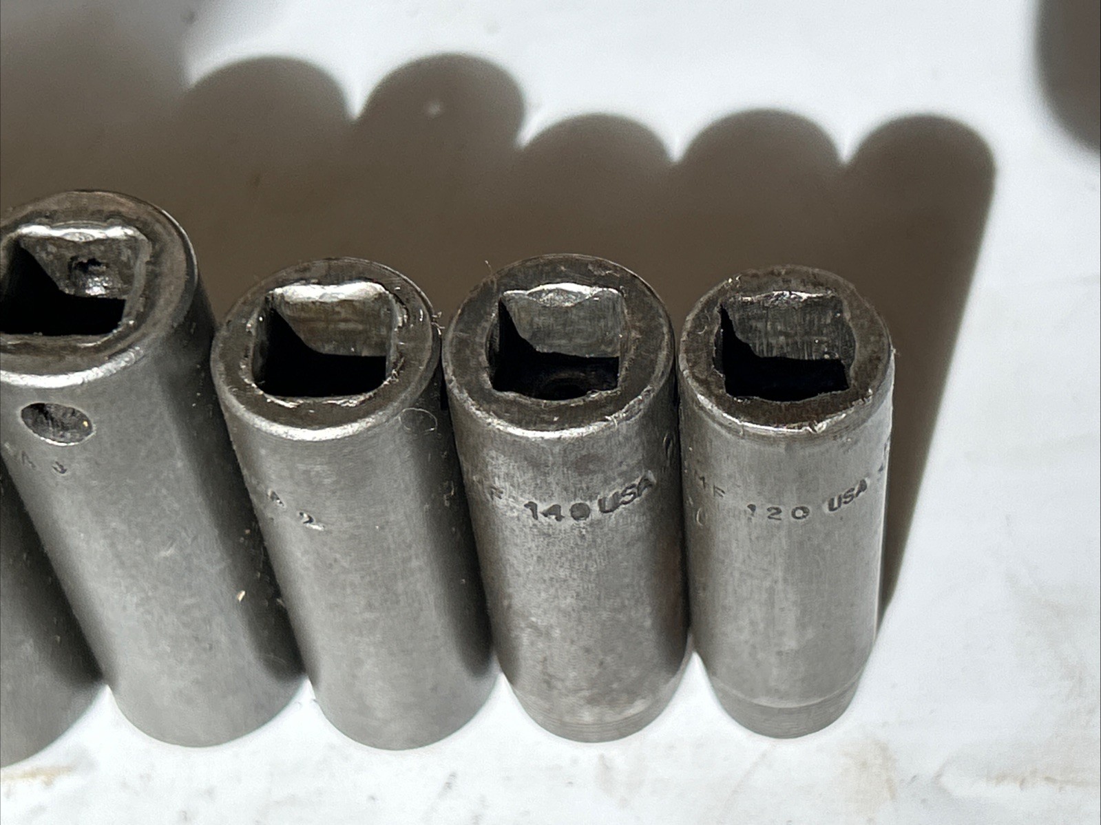 SNAP ON TOOLS 212SIMFYA 7pc 3/8 Dr 6pt SAE Deep Impact Socket Set 3/8″-3/4”