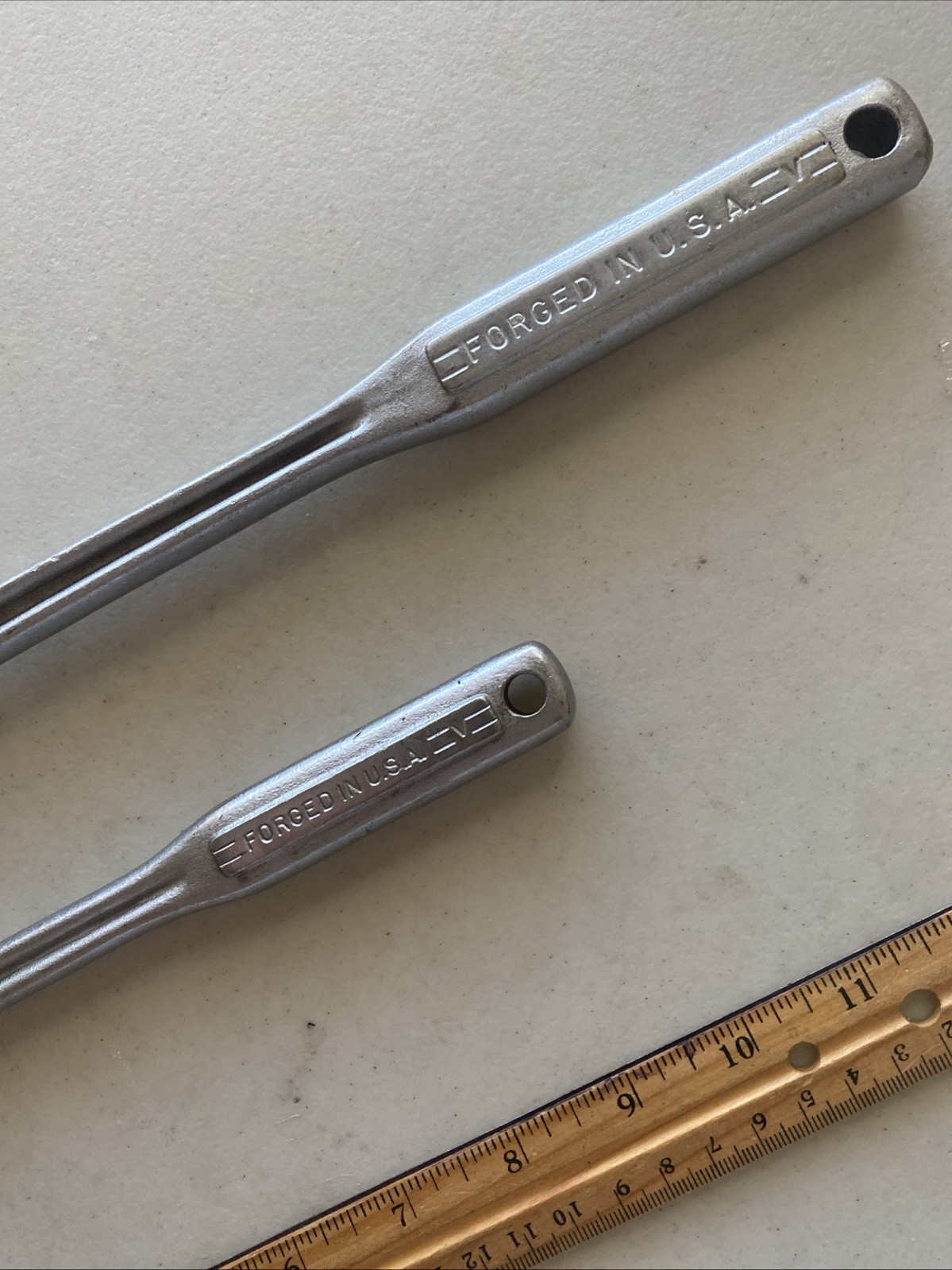 2pc.VINTAGE CRAFTSMAN =V= 1/2 15” & 3/8 Breaker Bars USA Clean Examples
