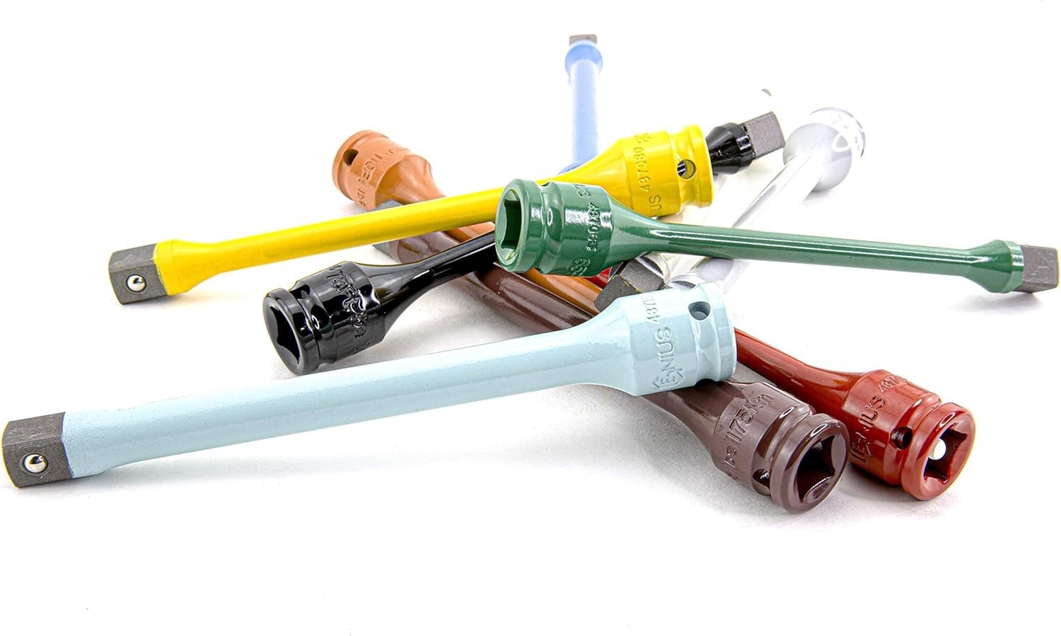 10 Piece Precision Torque Extension Bars: Color-Coded with Easy Guide & Case