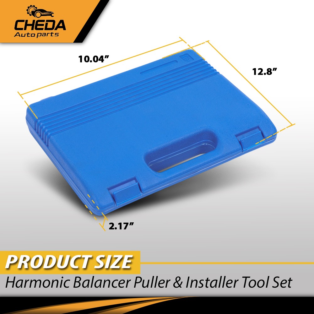 Harmonic Balancer Puller Removal & Installer Tool Set Flywheel Crankshaft Kit