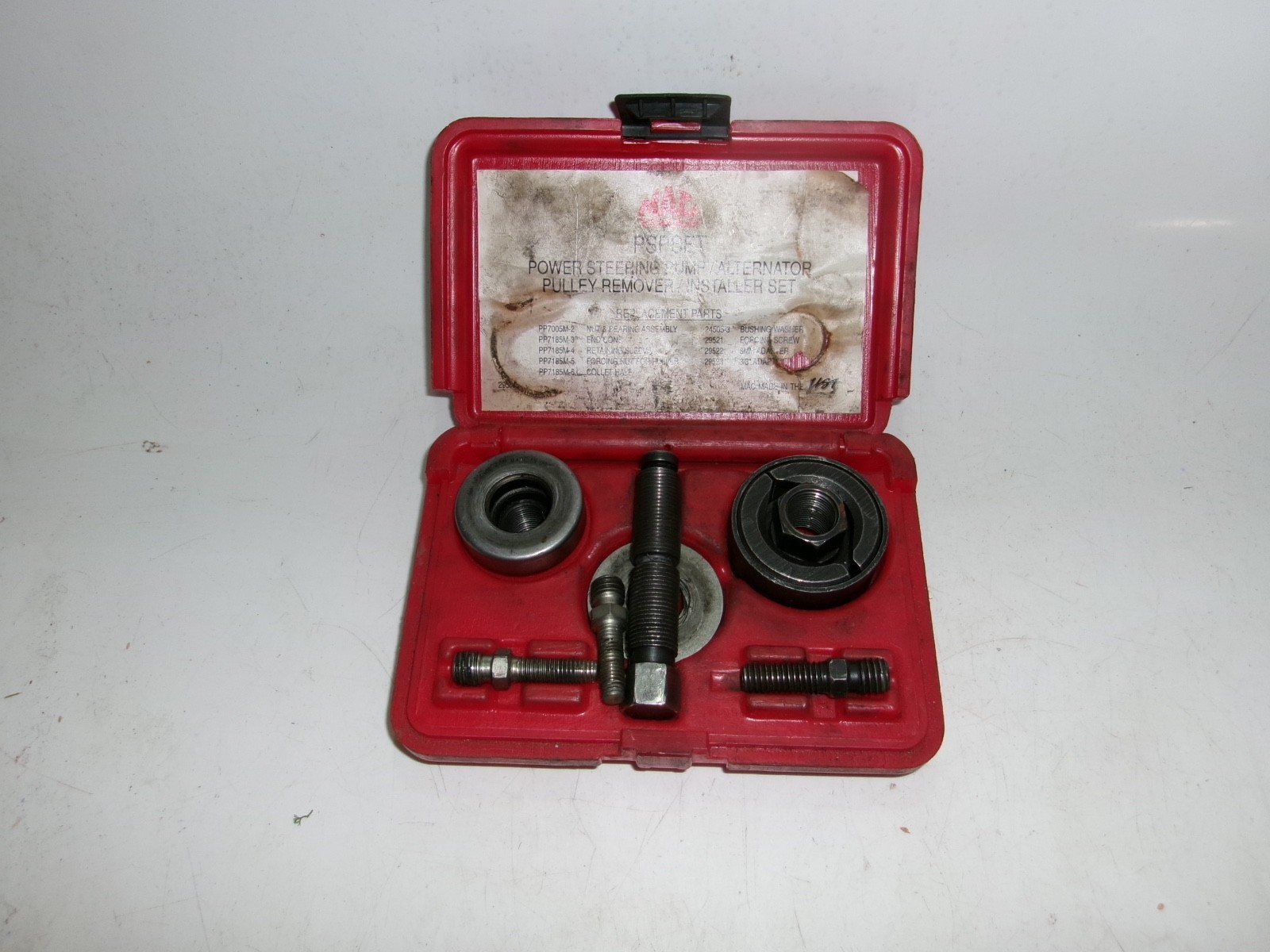 Mac Tools PSPSET Pulley Remover Installer Set – Power Steering/Alt – Used Wear