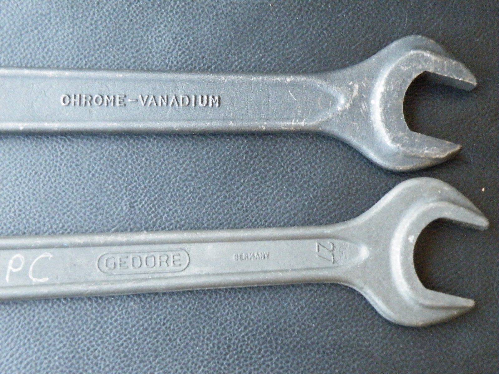 Vtg Gedore DIN895 Open Wrench 24x27mm(x2) + 27x32mm Germany + HOSHI FREE SHIP