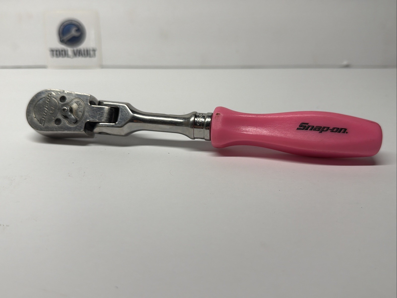 Snap On Tools F835 RARE Electric Pink Hard Handle 3/8″ Drive Ratchet FLEX HEAD