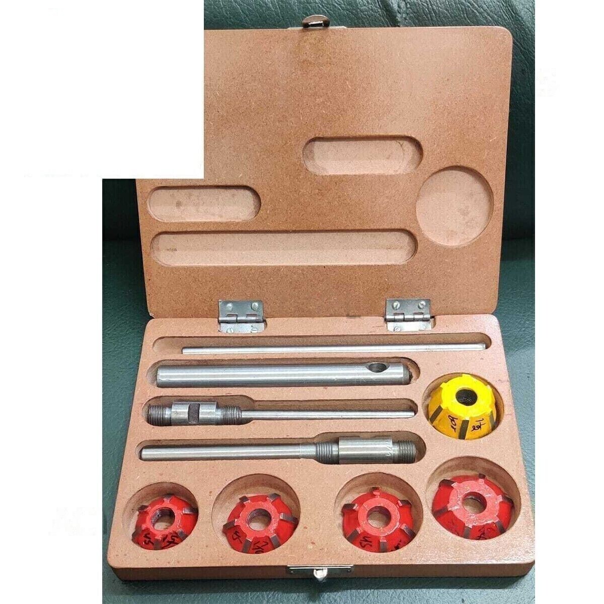 Carbide Tipped Valve Seat Face Cutter Set Of 5 Pcs Kit Pieces Cutters Tip US
