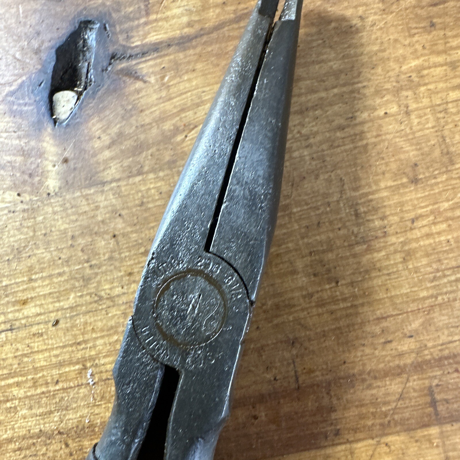 Vintage UTICA 6-1/2” Inch Needle Nose Pliers No. 296 USA