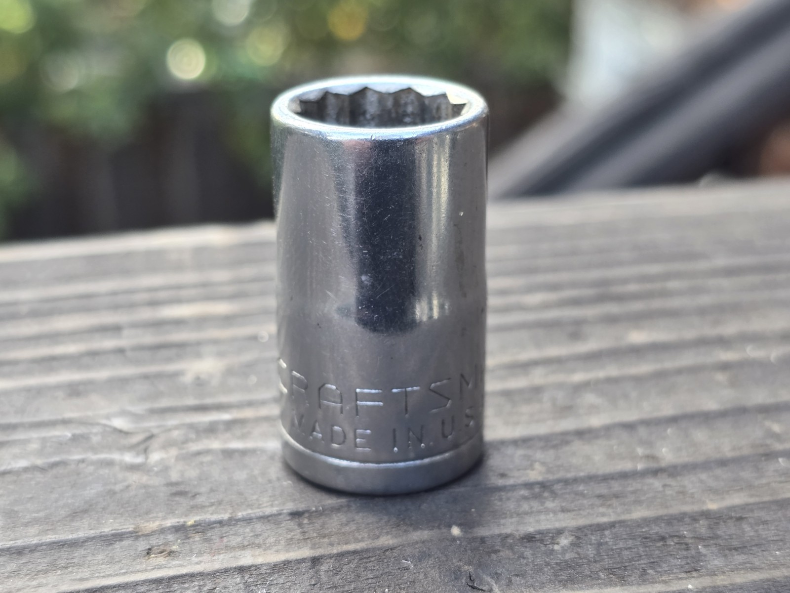 Vintage Craftsman USA 15mm 12 Point 1/2″ Drive Socket 44236 -VV- Series