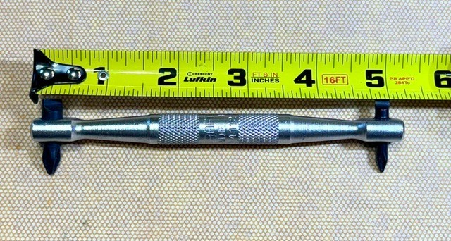 NOS Craftsman Right Angle Screwdriver no. 94112, 2 Phillips 2 Slot Type