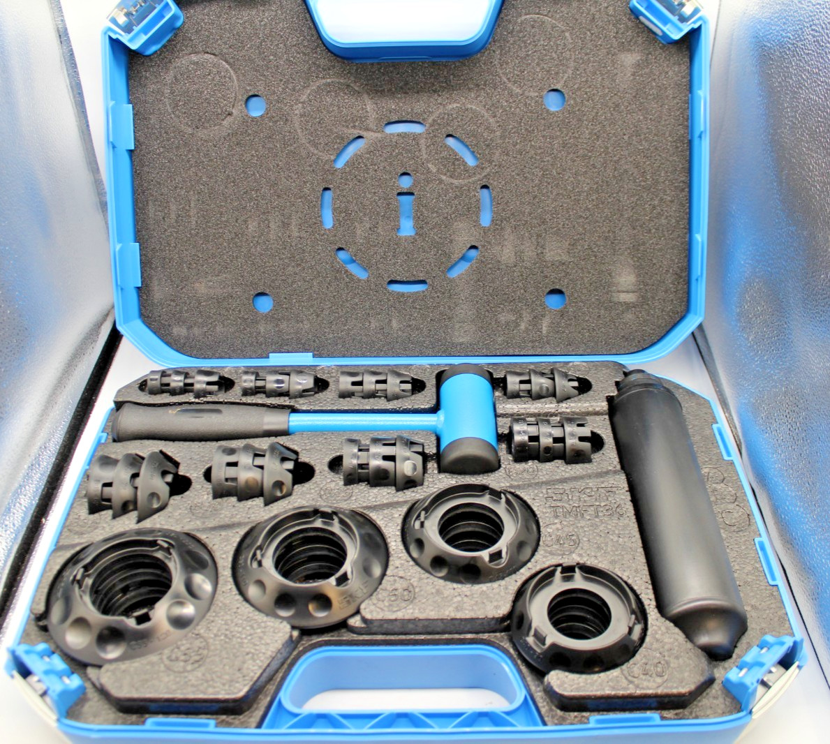 SKF TMFT36 Bearing Fitting Tool Kit, 36 Impact Rings, 3 Impact Sleeves