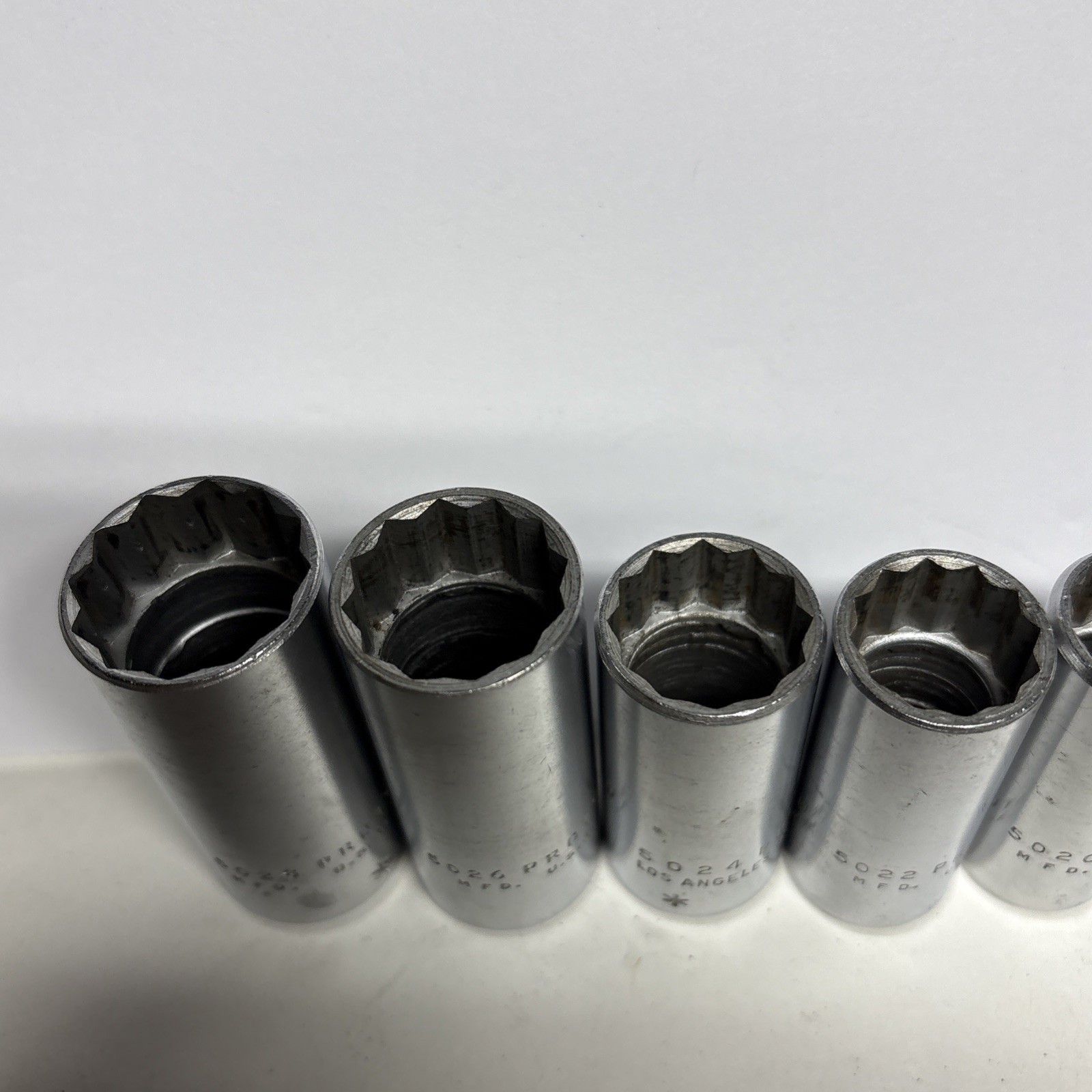 PROTO 3/8” Ratchet No. 5249 & PROTO 9 Piece 3/8” Drive Deep 12pt. Sockets U.S.A.