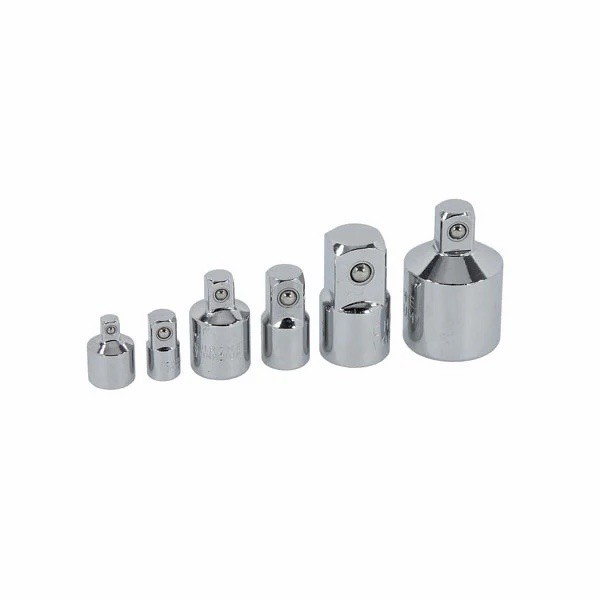 6 Piece Socket Converter Adaptor Reducer Set Female To Male 1/4″ 3/8″ 1/2″ Drive