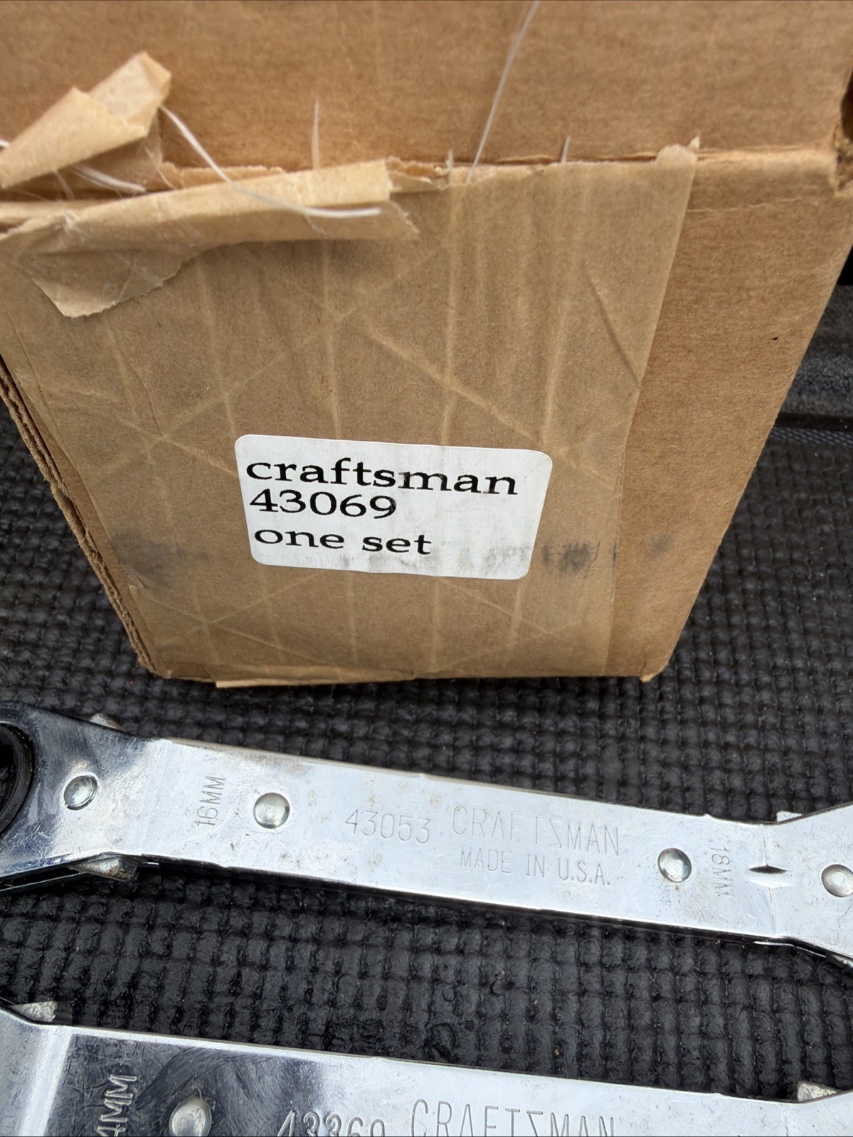 Sears Craftsman USA Nos Rare Catalog Double Offset Box RATCHET Wrench Set 43069