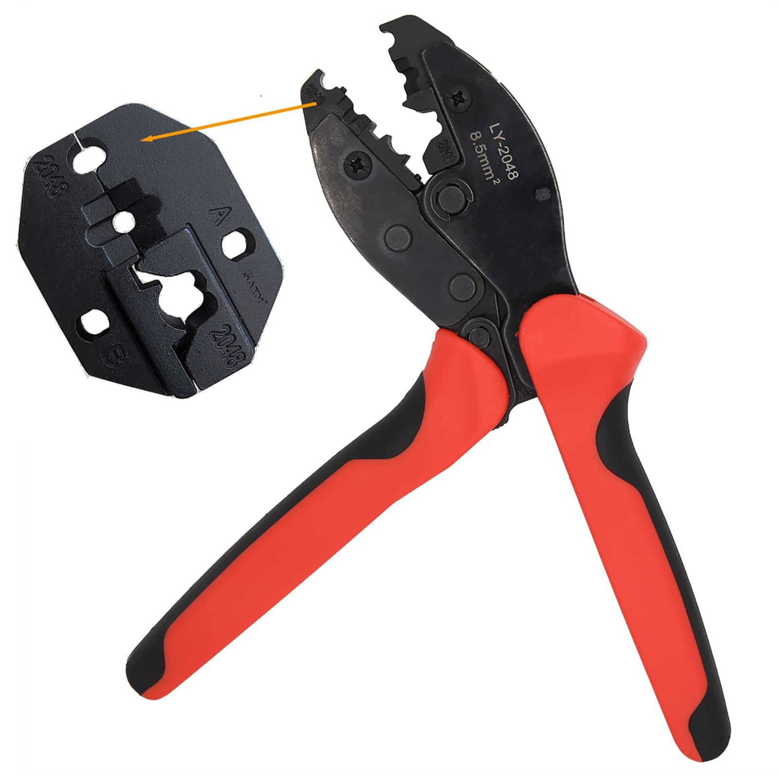 Spark Plug Wire Crimper, Crimping Pliers for Stripping Tool Black