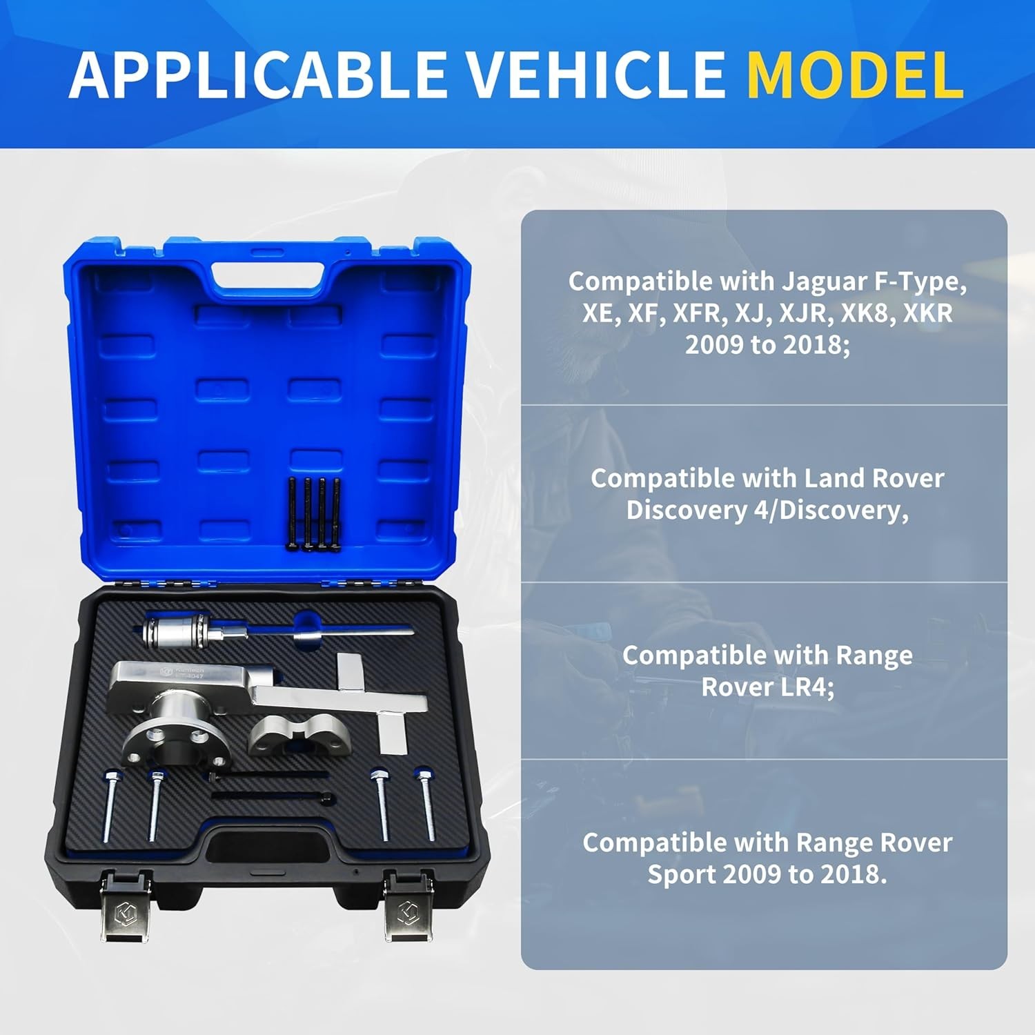 Engine Timing Chain Crankshaft Tool Kit for Land Rover Jaguar 3.0L V6 5.0L V8