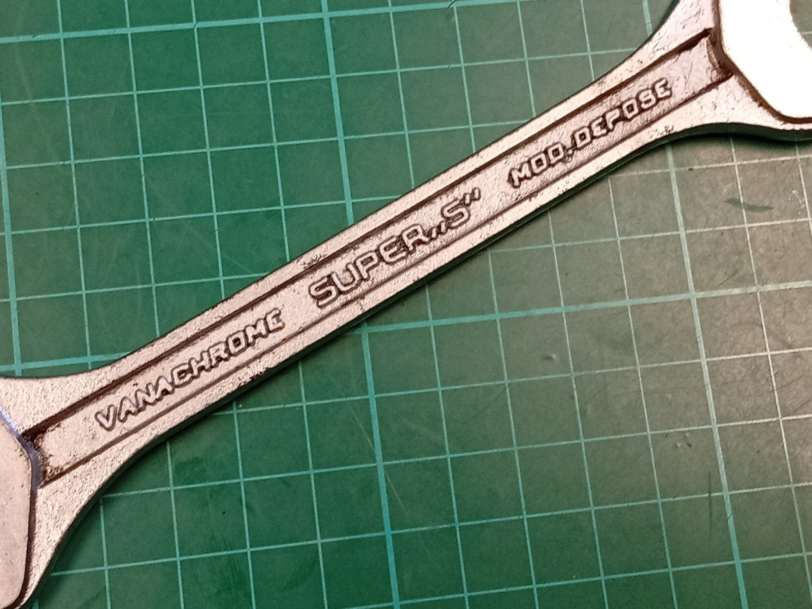 Facom No44, 15mm x 17mm, Vanachrome Super S, Open Ended Spanner, Made In France