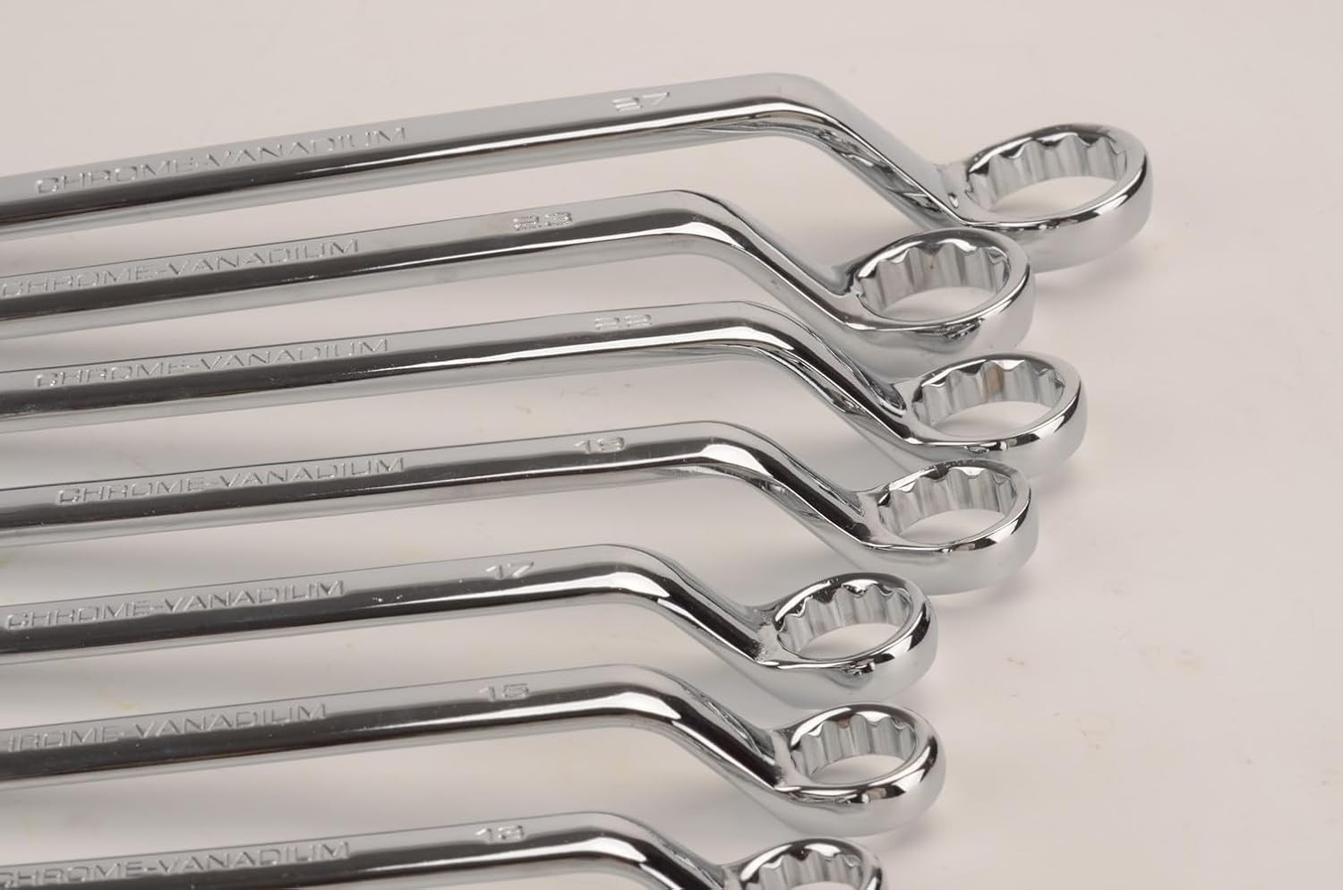 Polished 14mm x 15mm 12 Point Offset Wrench for Easy Access in Tight Spaces