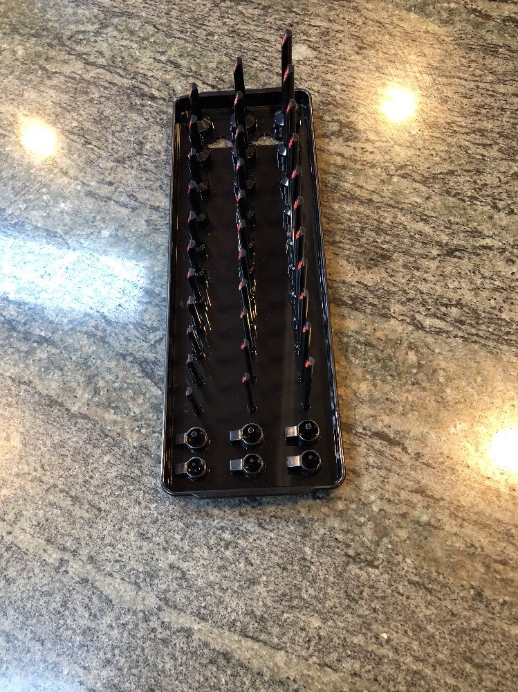 Snap On ka143frbk 1/4 sae 3 post socket tray black