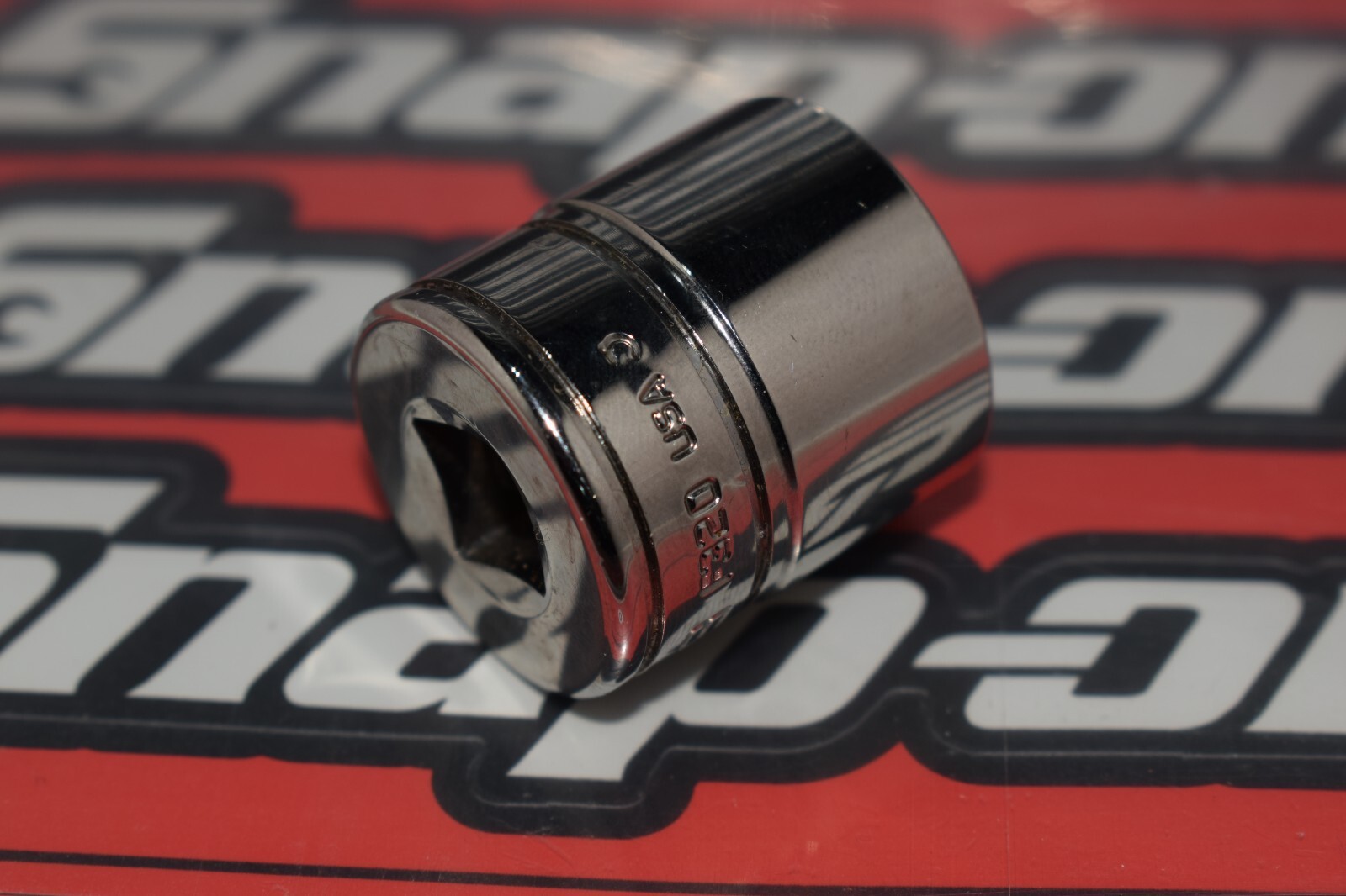 Snap-on Tools 3/8″ Drive 5/8″ SAE 8-Point Double Square Chrome Socket F320 #74