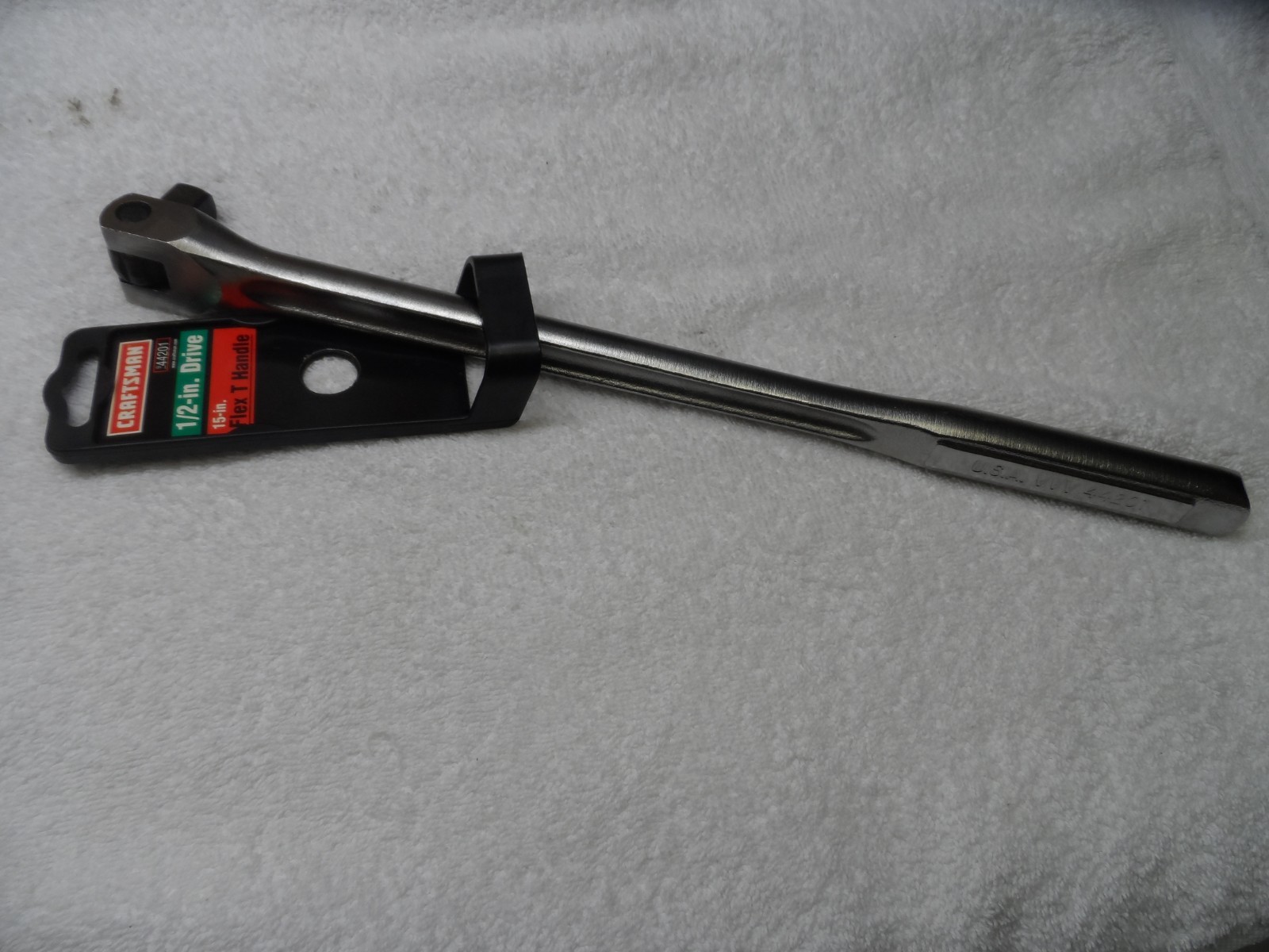 Craftsman 1/2″ Drive 15″ Flex Head Breaker Bar, USA, VVV – Part # 44201 (tag)