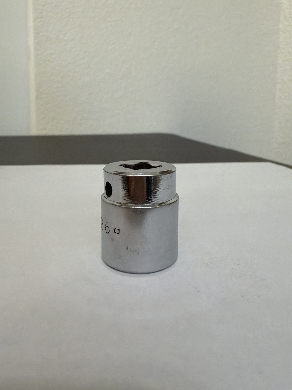 Mac Tools Shallow Chrome Socket X226 11/16 SAE 6pt 3/8in Drive USA Tool Mechanic