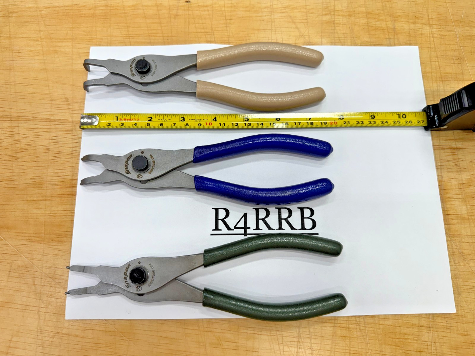Snap-on Tools NEW 3pc MULTI COLOR Soft Grip .070 Tip Snap Ring Pliers Lot Set