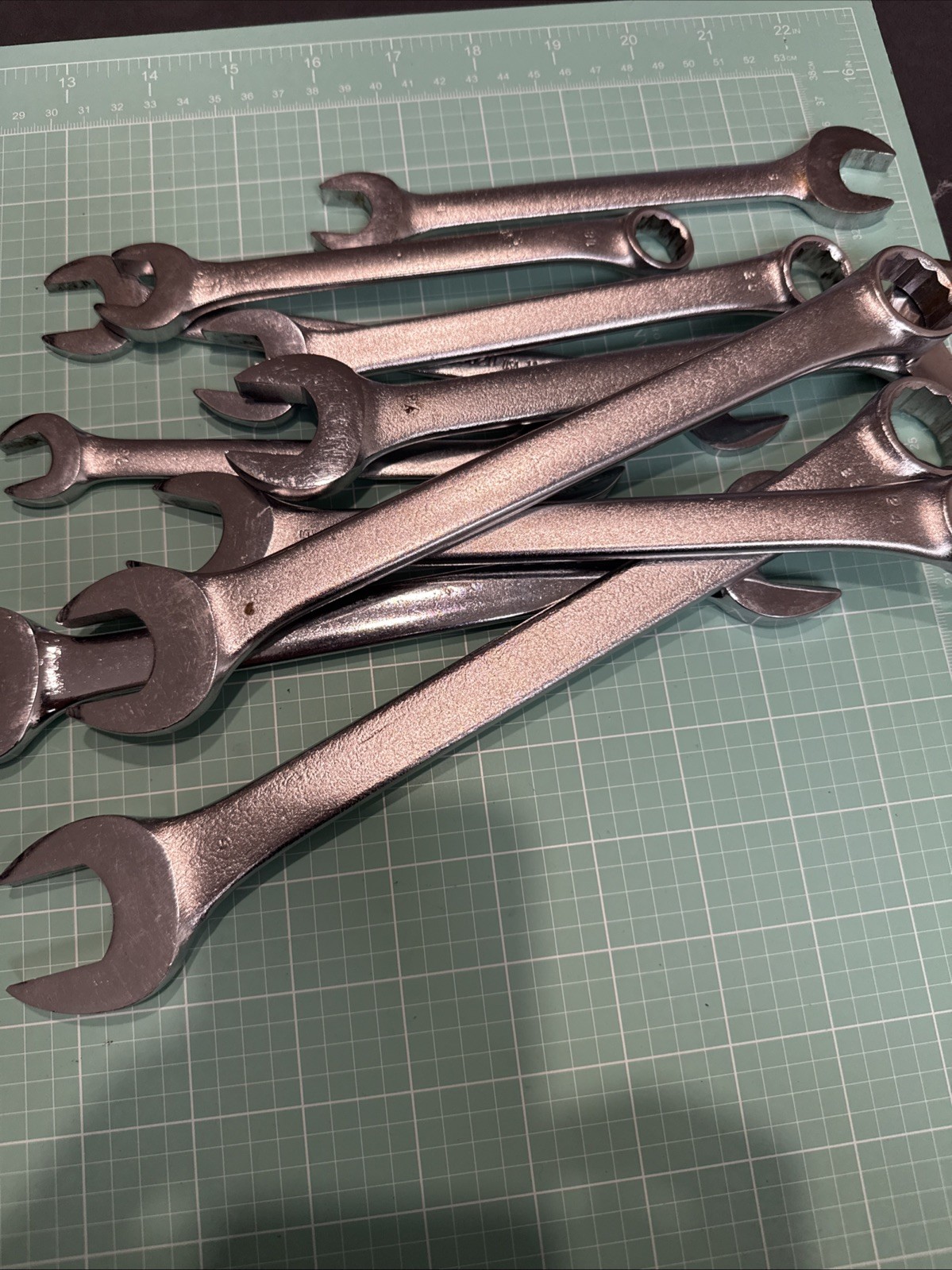 ProAmerica USA 10 Piece SAE 12 Point Comb. and Box Wrench Set 9/16″ – 7/8”