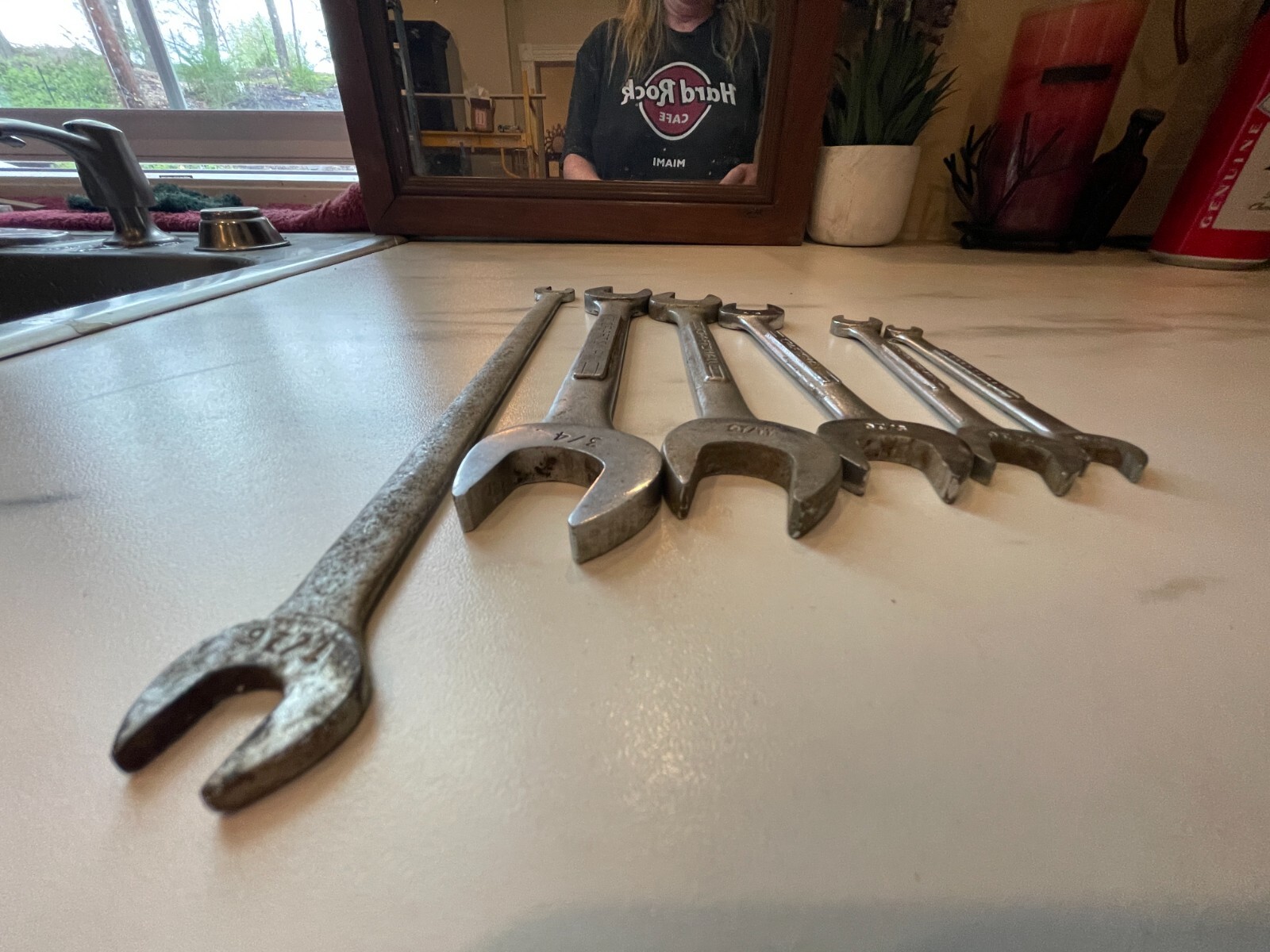 VTG Craftsman SAE OPEN END Wrench Set 6 Piece Set 44475 TAPPET 19/32 V SERIES VV