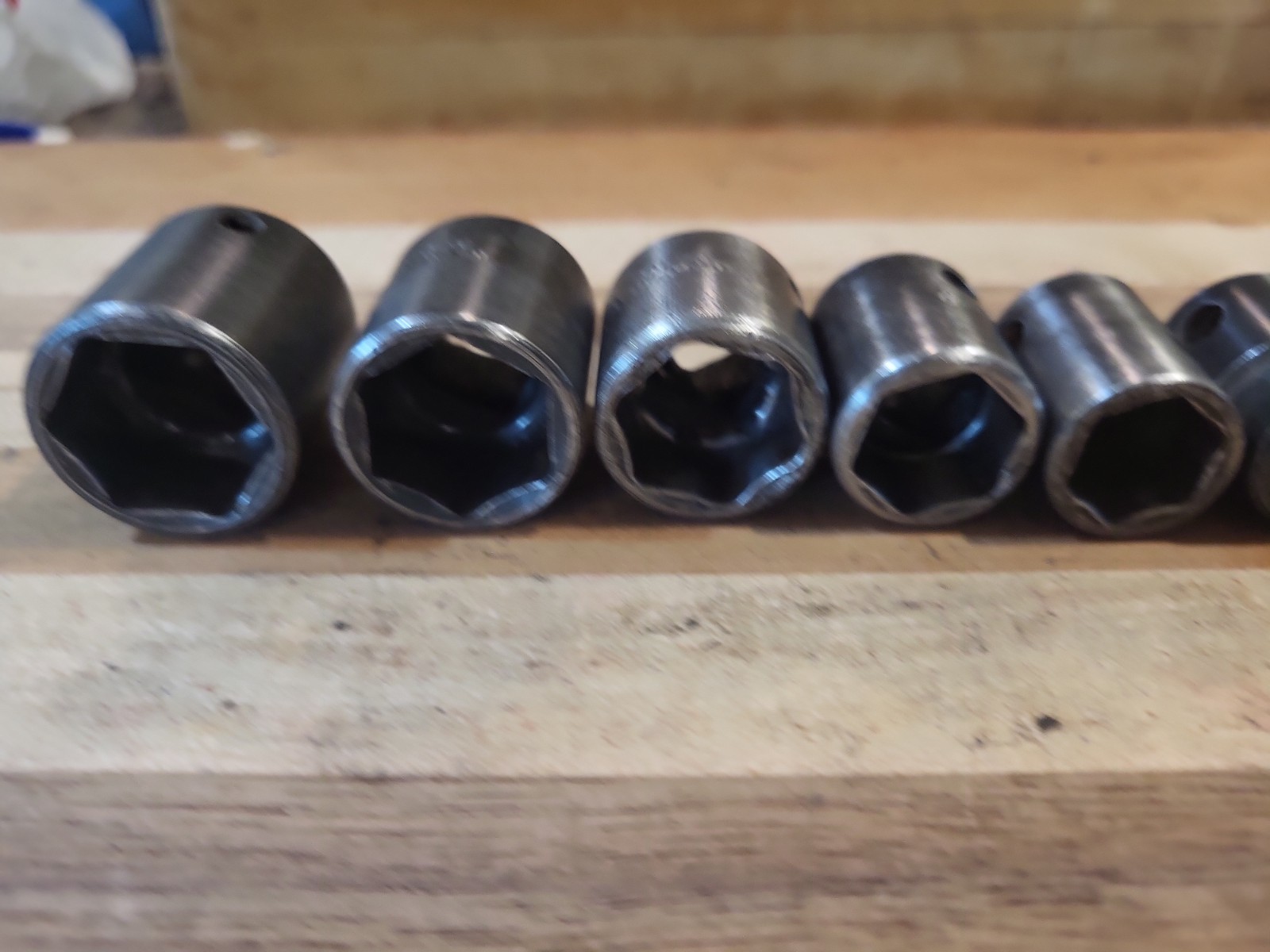Snap On 207IMF 3/8″ Dr. 7 Pc. SAE Shallow 6 Pt. Impact Socket Set 3/8″-3/4″