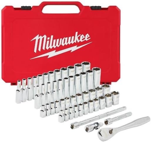 Milwaukee Electric Tools MLW48-22-9004 1/4In Ratchet & Socket Set – SAE & Metric