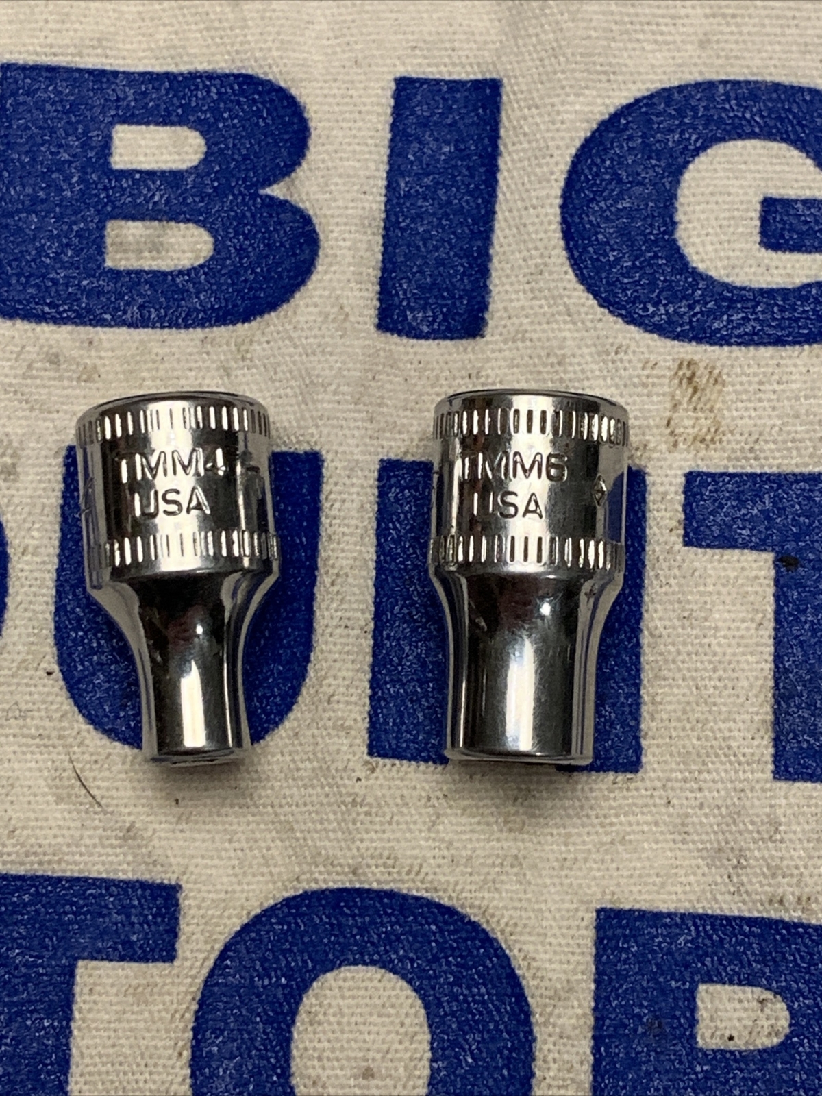 Snap-on 1/4″ Drive 4mm, 6mm Metric Shallow 6pt Sockets TMM4,TMM6