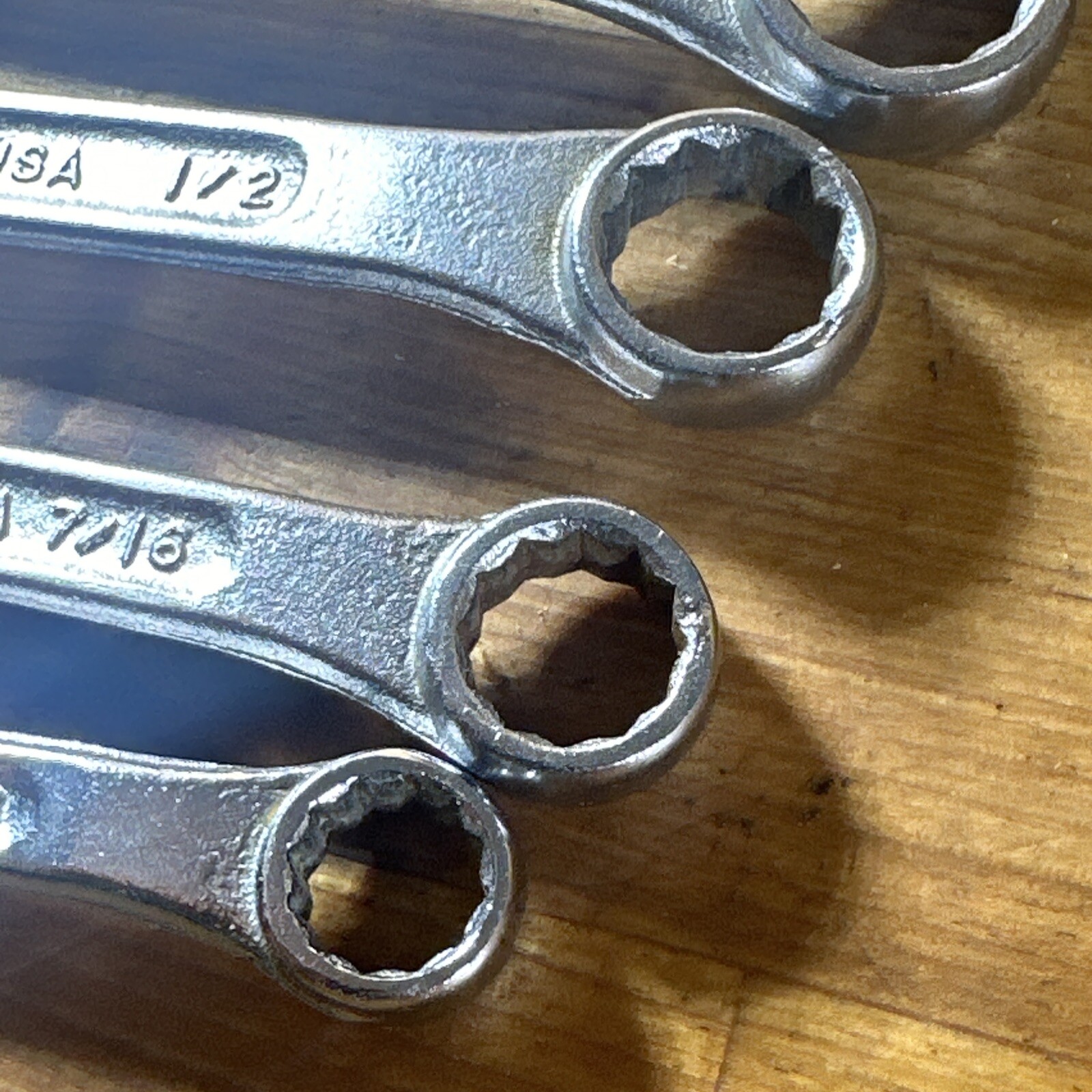 Vintage Sears Companion USA Combination Wrench Set 6 Pc. SAE 3/8-11/16 Inch