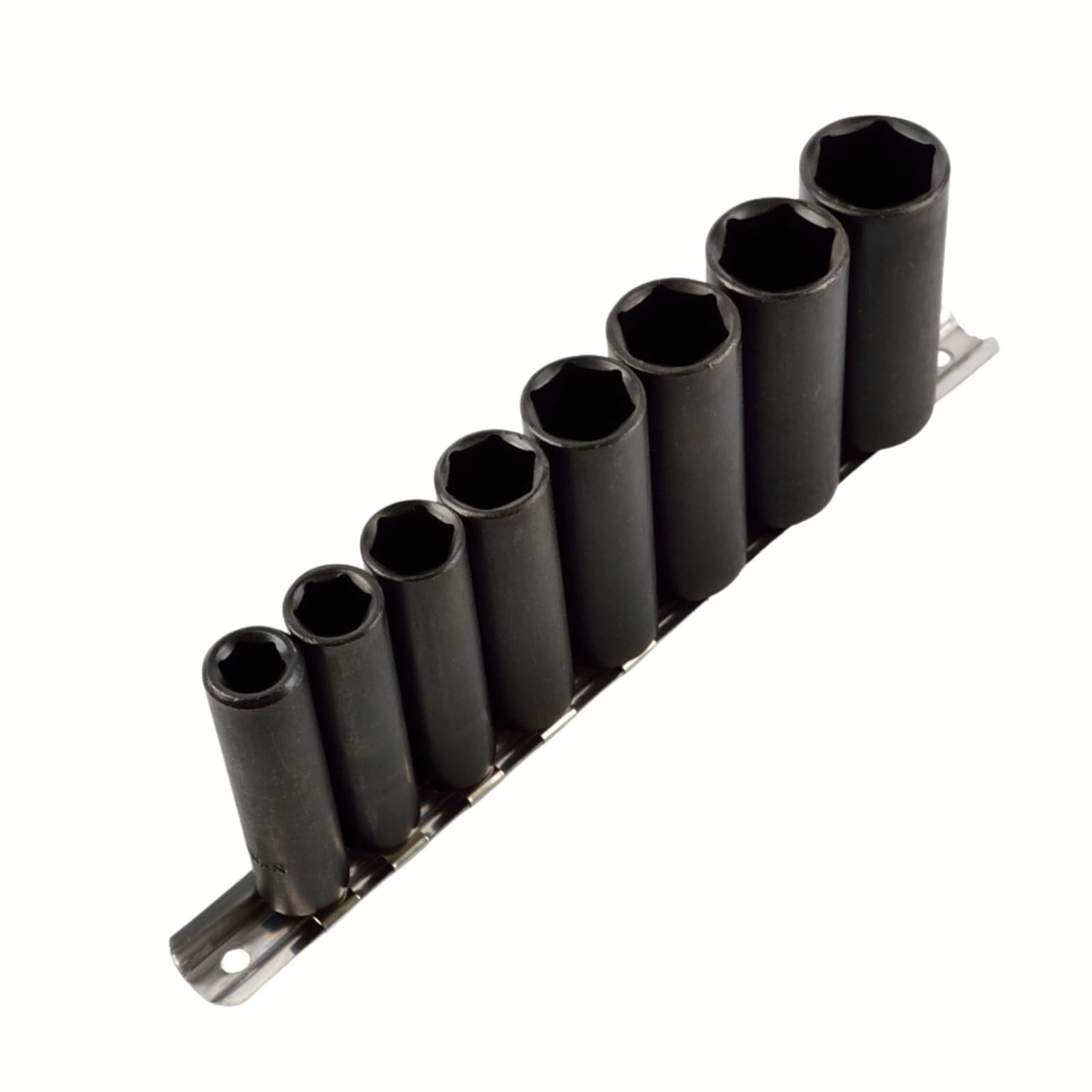 {8pc} Deep Impact Socket SAE Set, 3/8″ Drive, 6 Point Sockets, 3/18″ – 13/16″