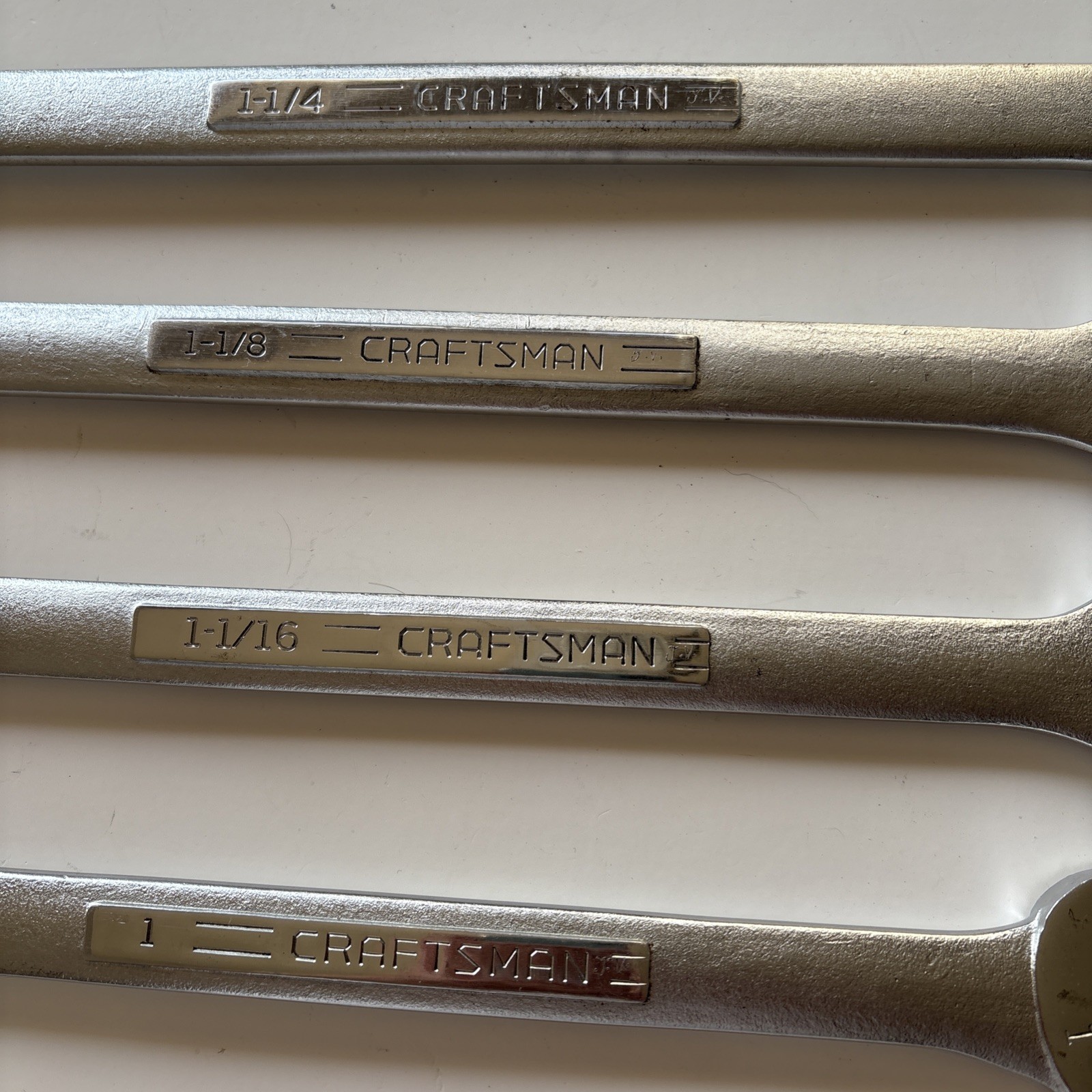 Craftsman SAE Combination Wrenches USA 12pt, 1″, 1-1/16, 1-1/18, 1-1/4 -V-SERIES