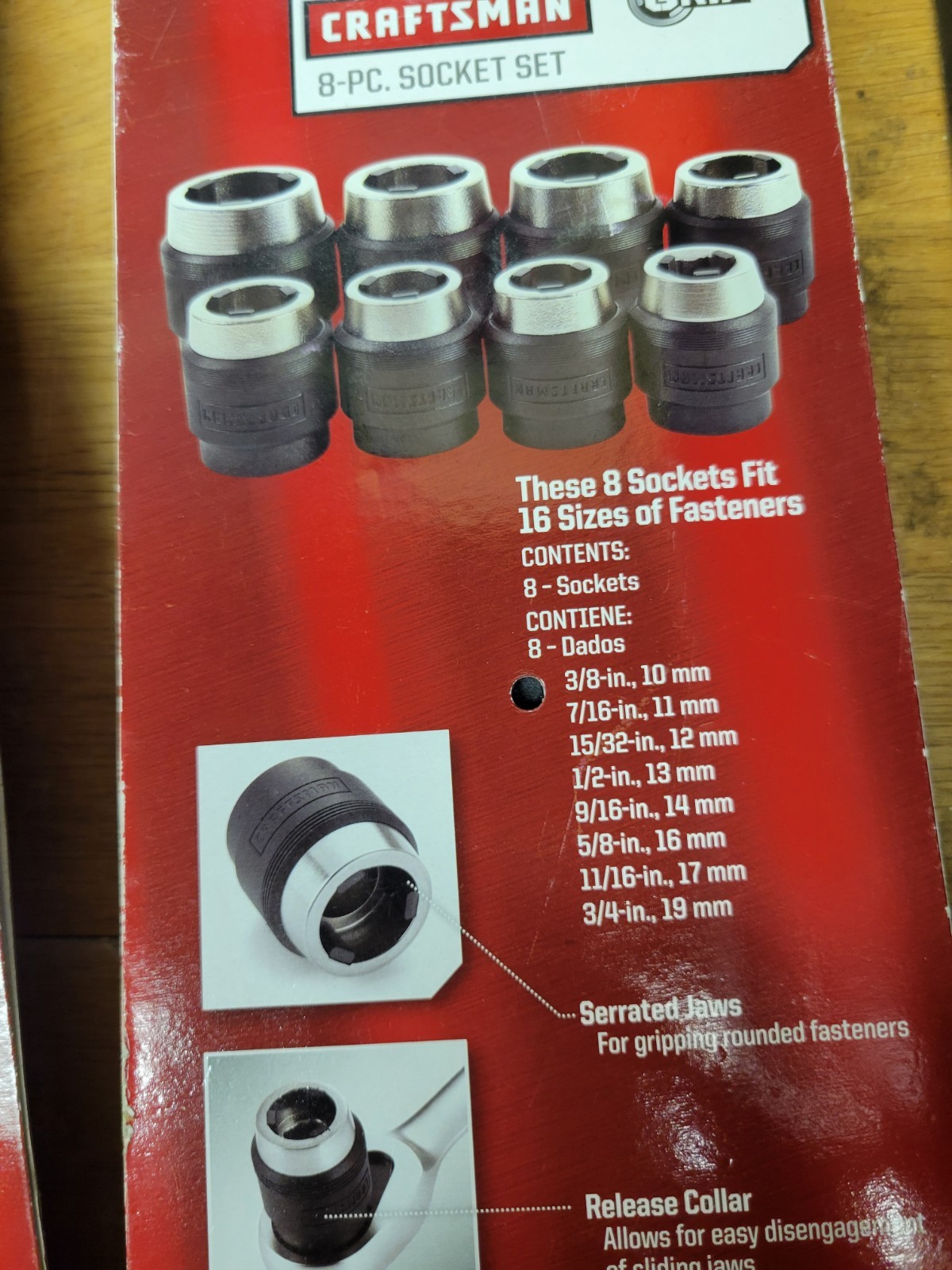 Sears Craftsman Extreme Grip 8pc Socket Set 47260 NOS SAE & Metric Sizes, 2 SETS