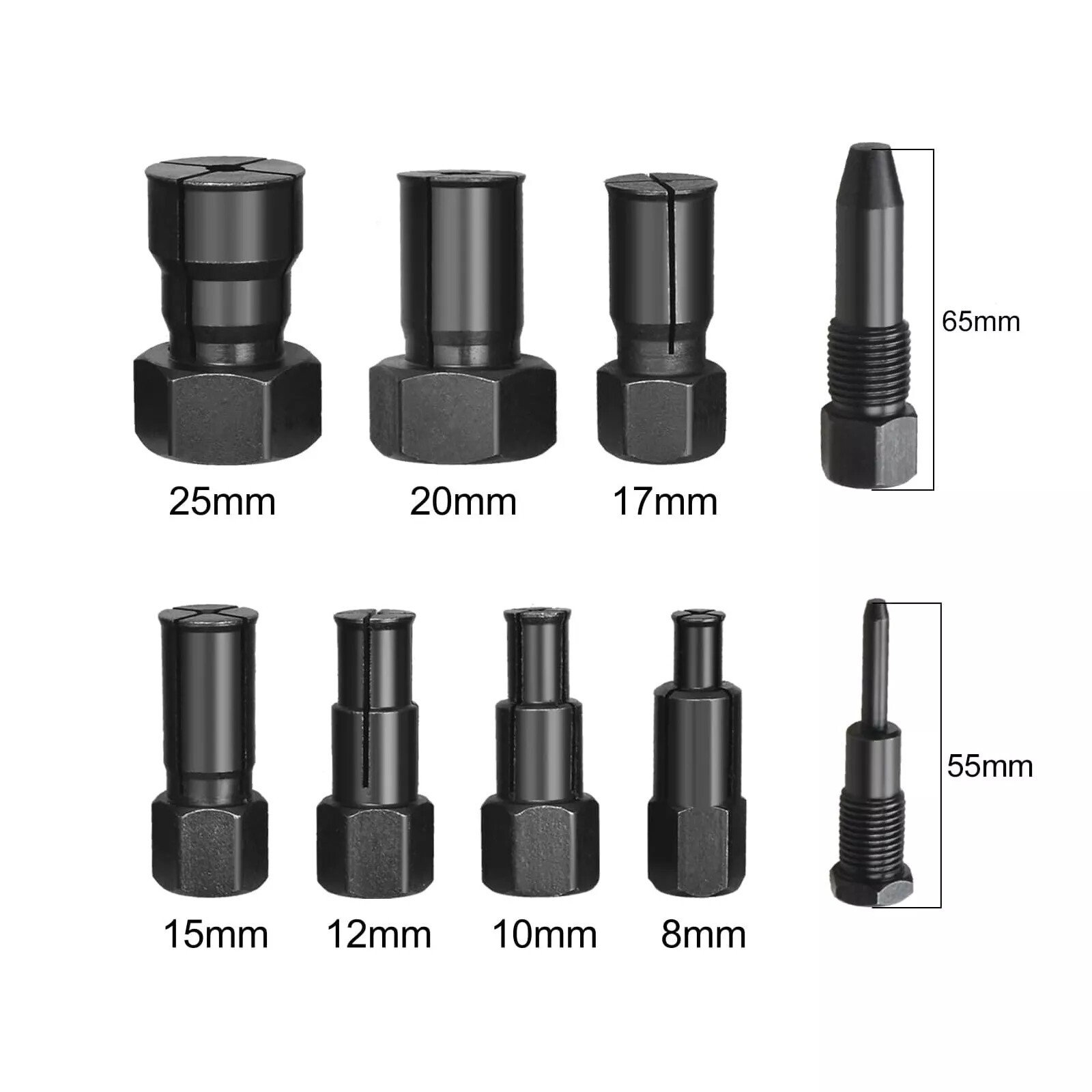 10PCS 8mm-25mm Internal Bearing Puller Removal Tool Set For Motorcycle Inner