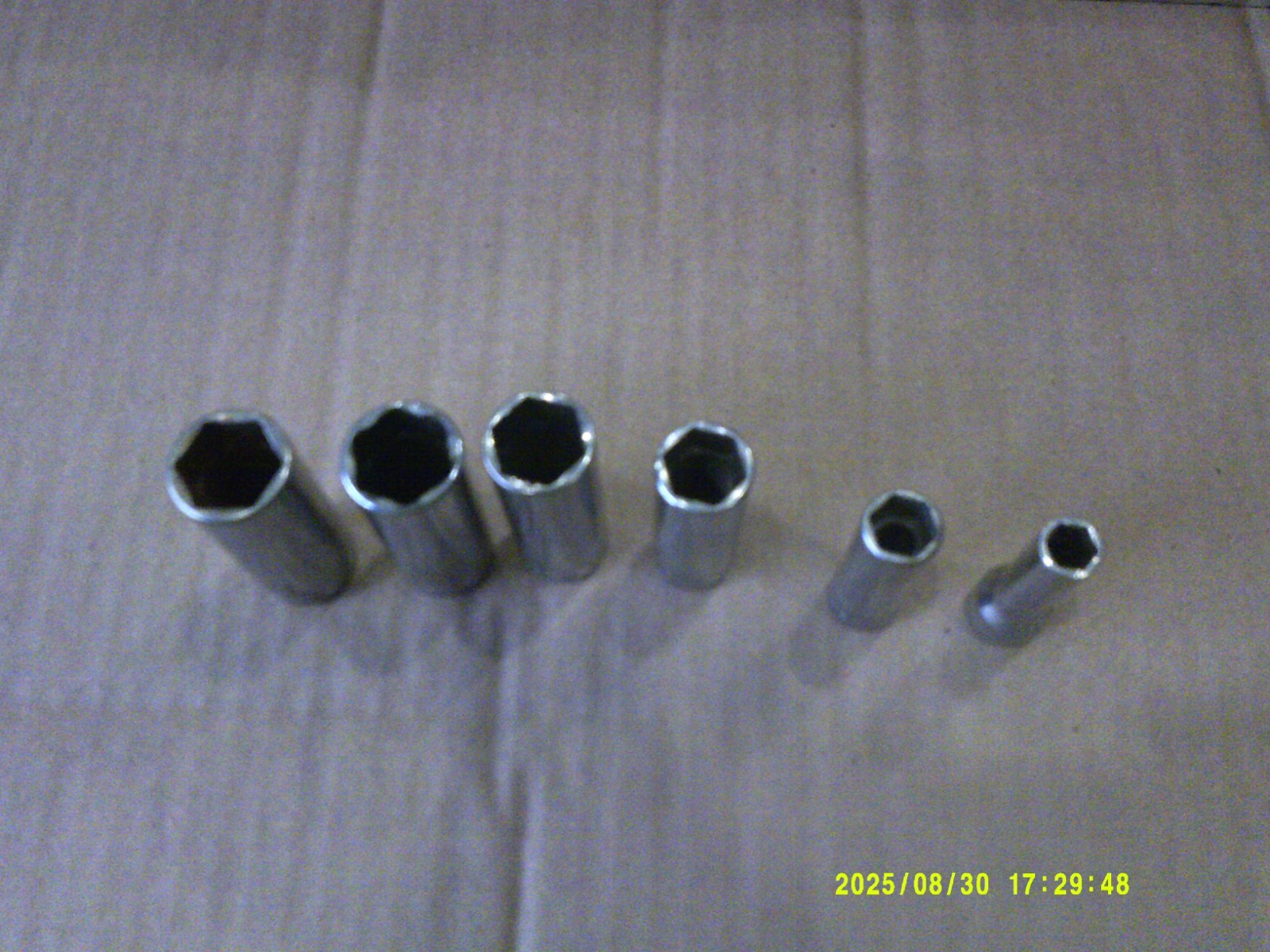 SET OF 6 Snap-On 3/8″ DRIVE 6 pt SOCKETS Metric 19mm 18mm 17mm 15MM 12MM & 9MM