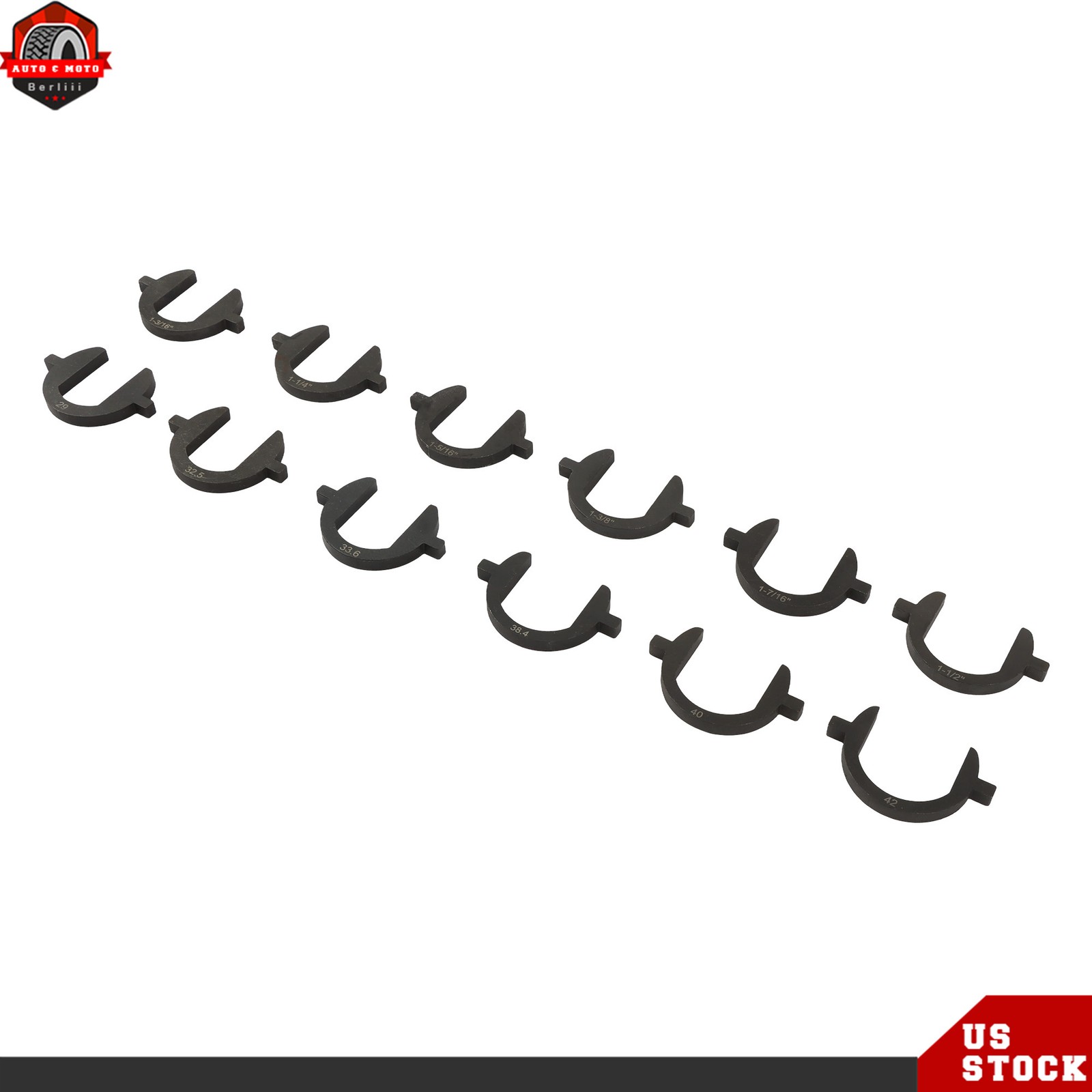 13pcs Inner Tie Rod Removal Installation Tool Set with 12 SAE & Metric Adaptors