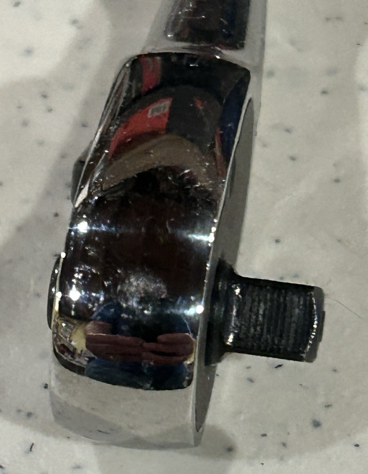 NOS. BLUE POINT BPRTR936 1/4” DRIVE QUICK RELEASE CHROME RATCHET