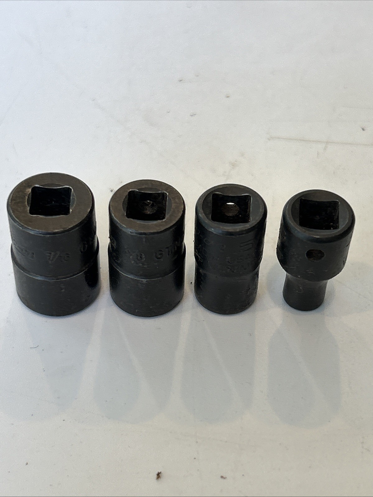 Snap On GTMD14 GTMD12 GTMD10 GTMD6 Shallow Socket Set 1/4″ Drive 12pt Black