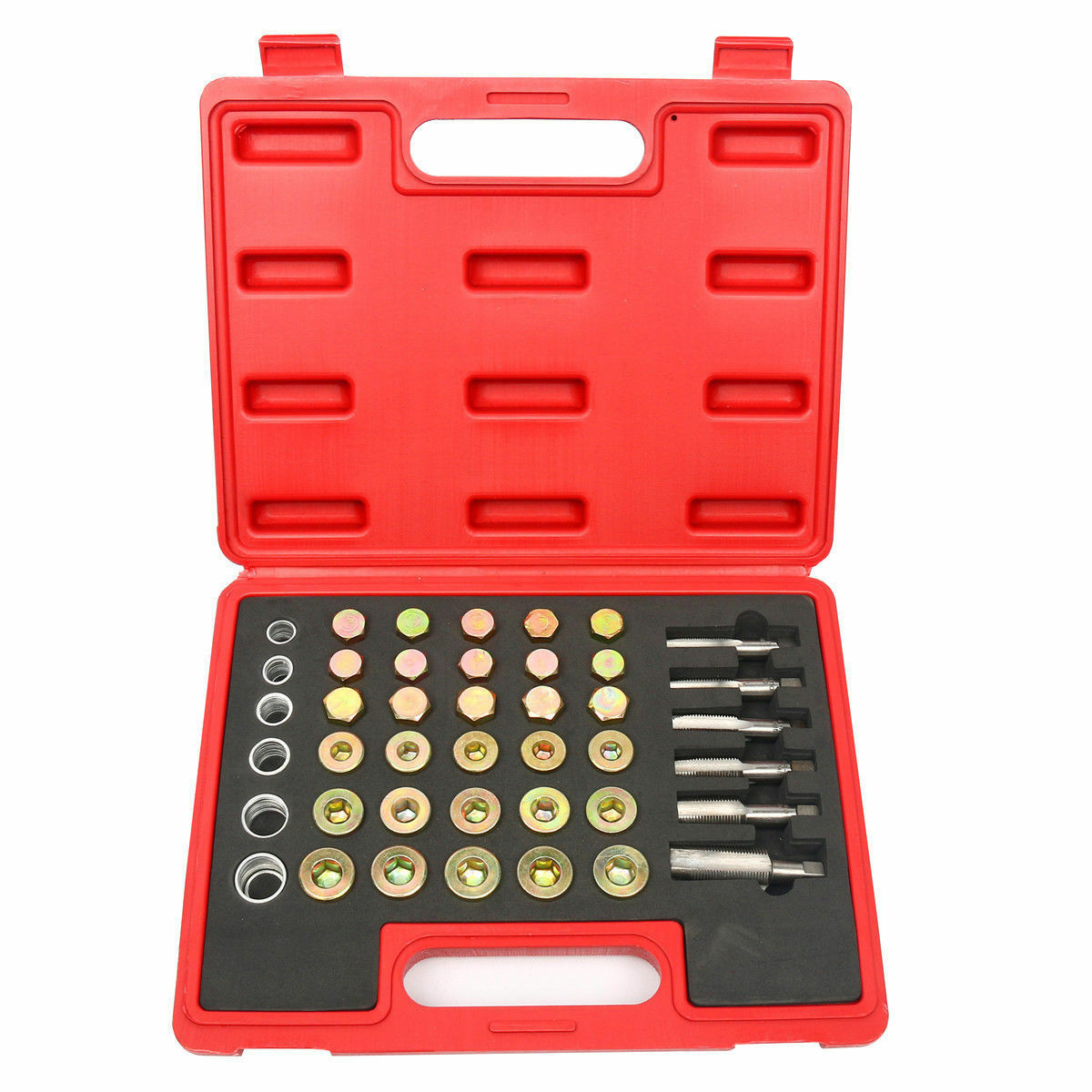 Automotive Oil Pan Drain Sump Plug Key Thread Repair Tool Kit Drain Plug