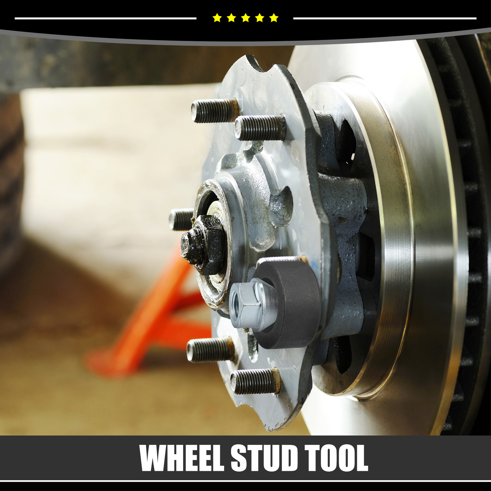 Universal Piece of 2 Wheel Stud Installer Tool Wheel Bolt Installer M12x1.25
