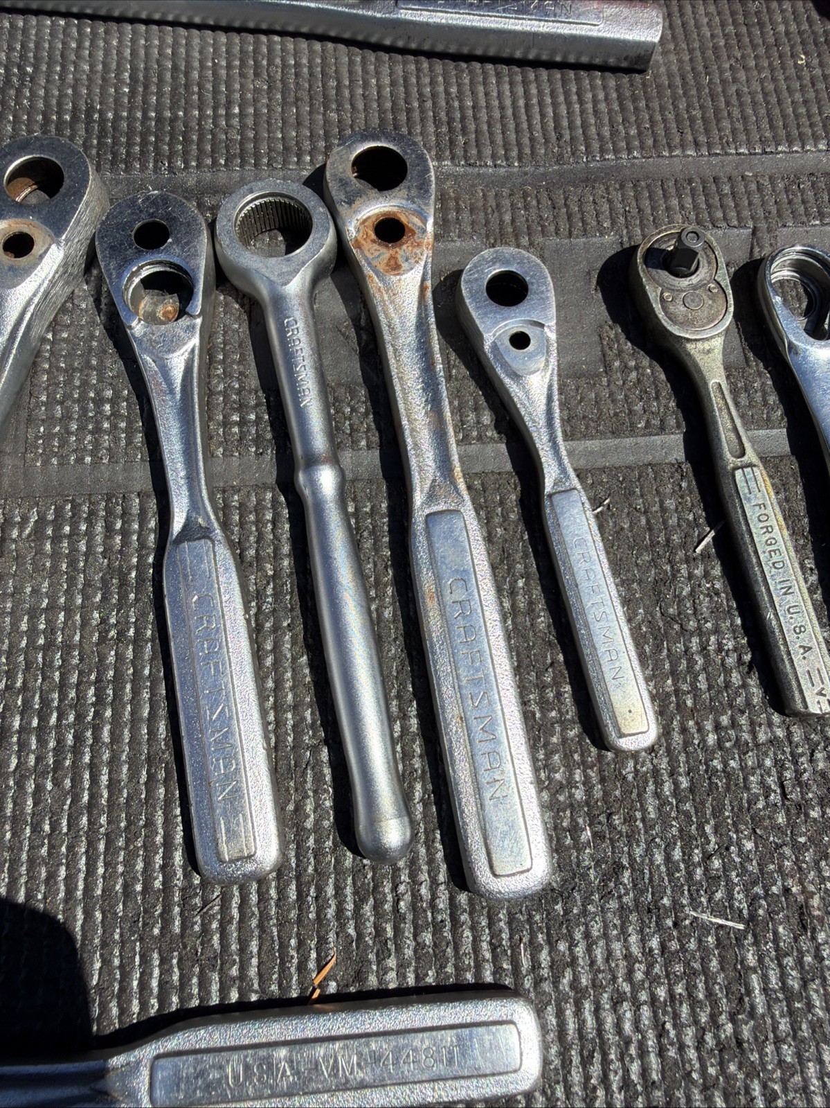 (14) Sears Craftsman Ratchet Bodies ONLY NO GUTS 1/2” Drive 3/8” & 1/4” Plus Flx