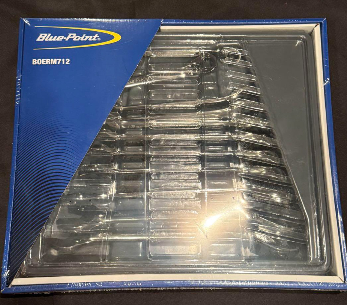 Blue Point BOERM712 12 Piece 8-19mm Ratcheting Combination Wrench Set Unused
